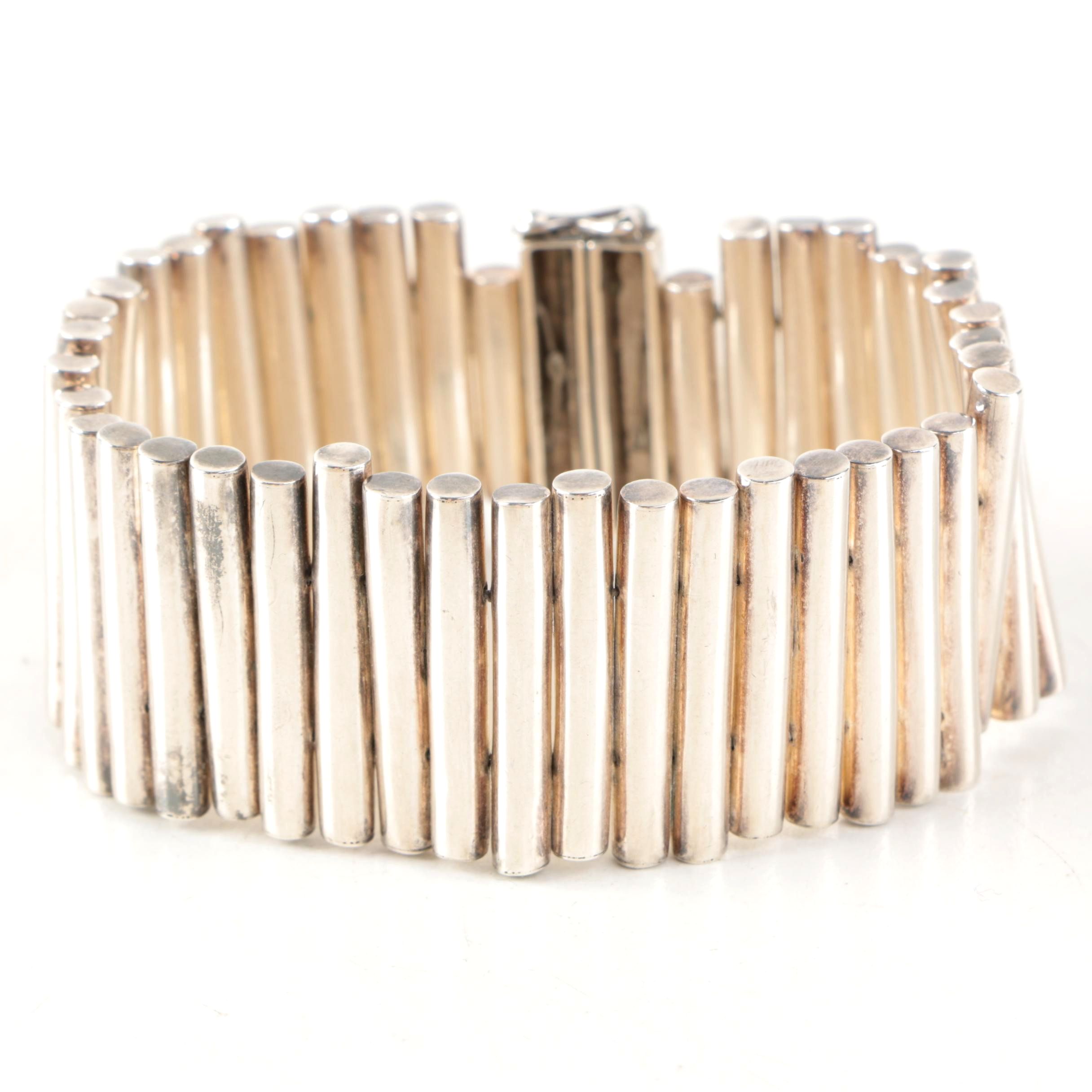 Sterling Silver Bar Link Bracelet