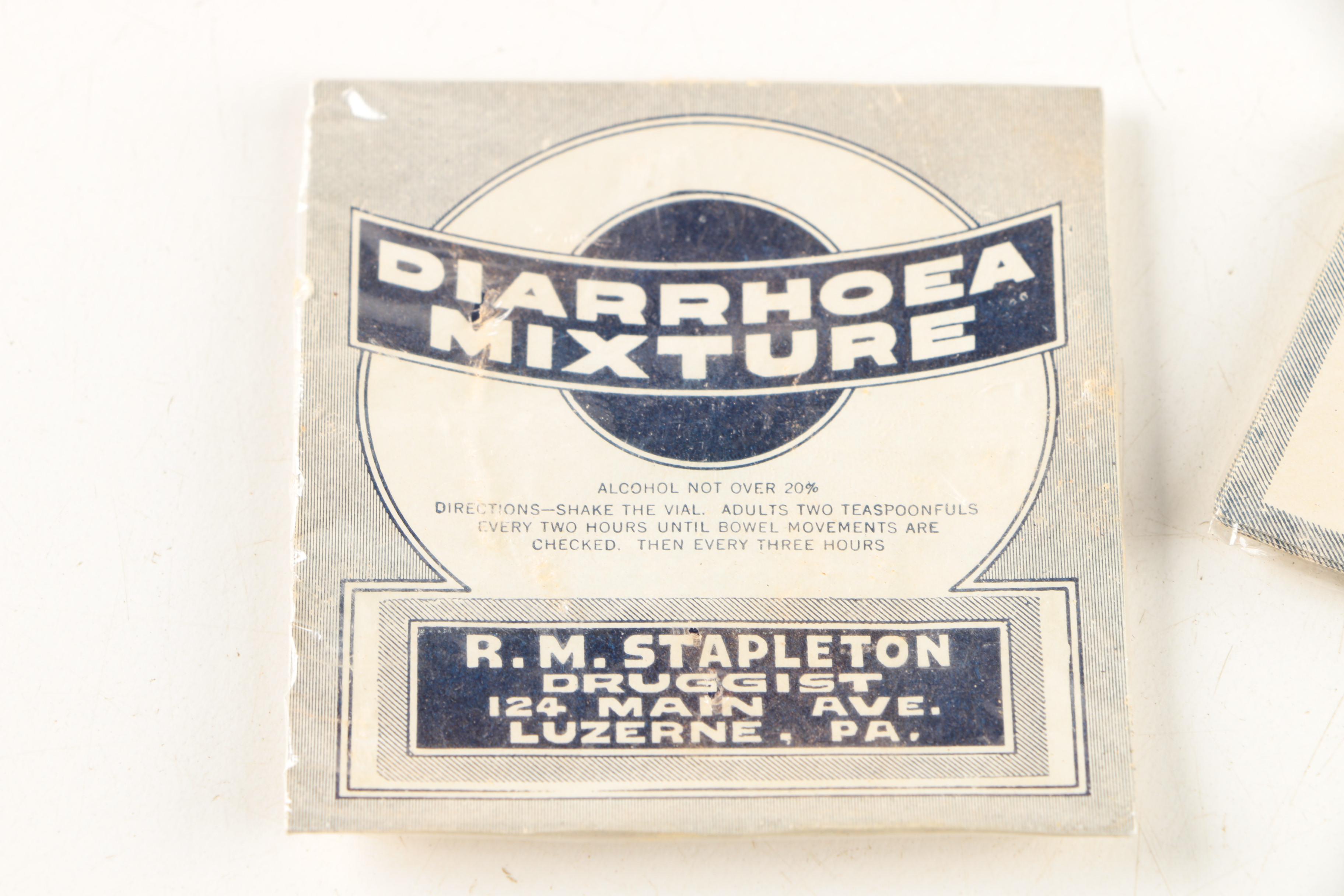 Vintage R. M. Stapleton's Drug Store Labels