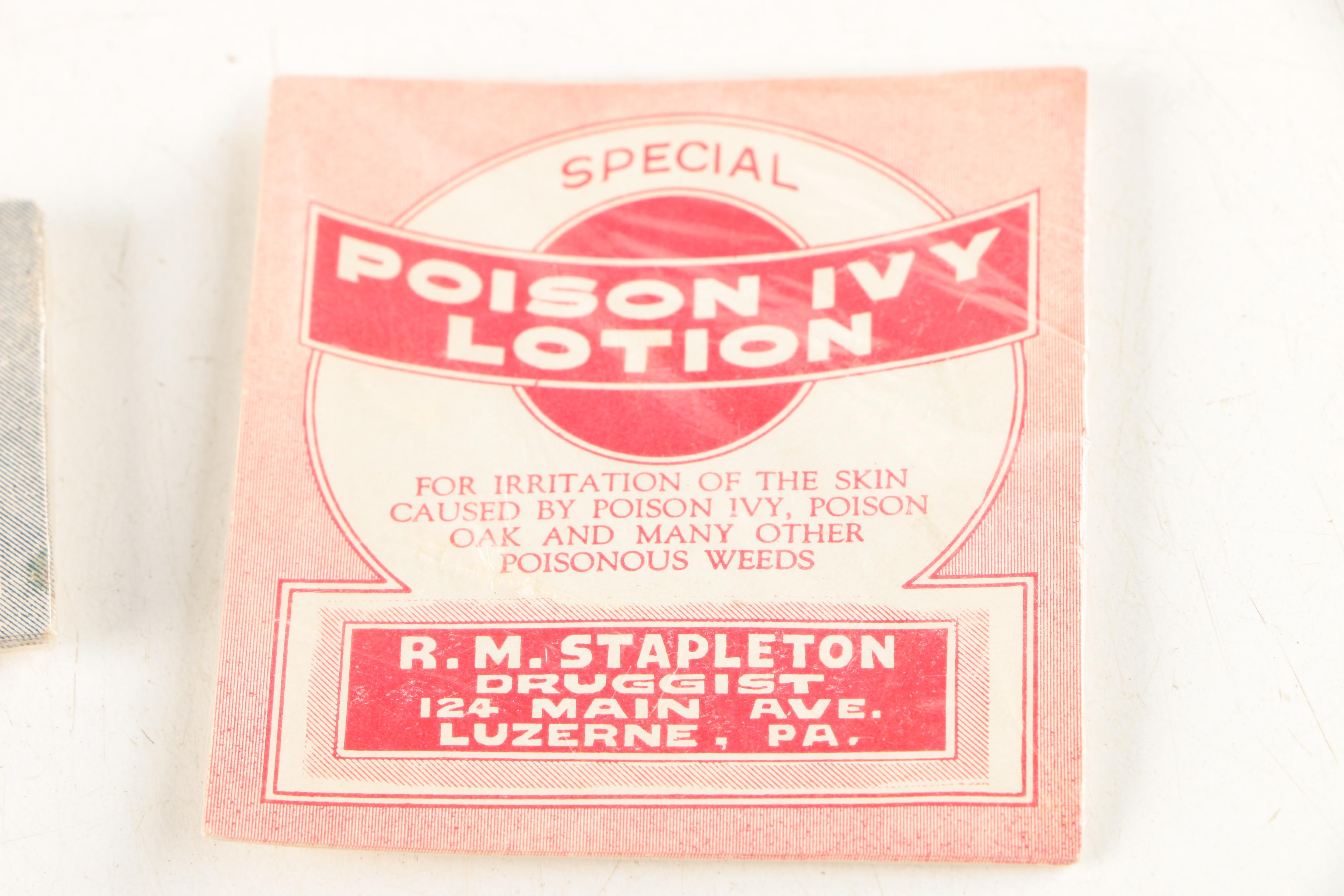 Vintage R. M. Stapleton's Drug Store Labels