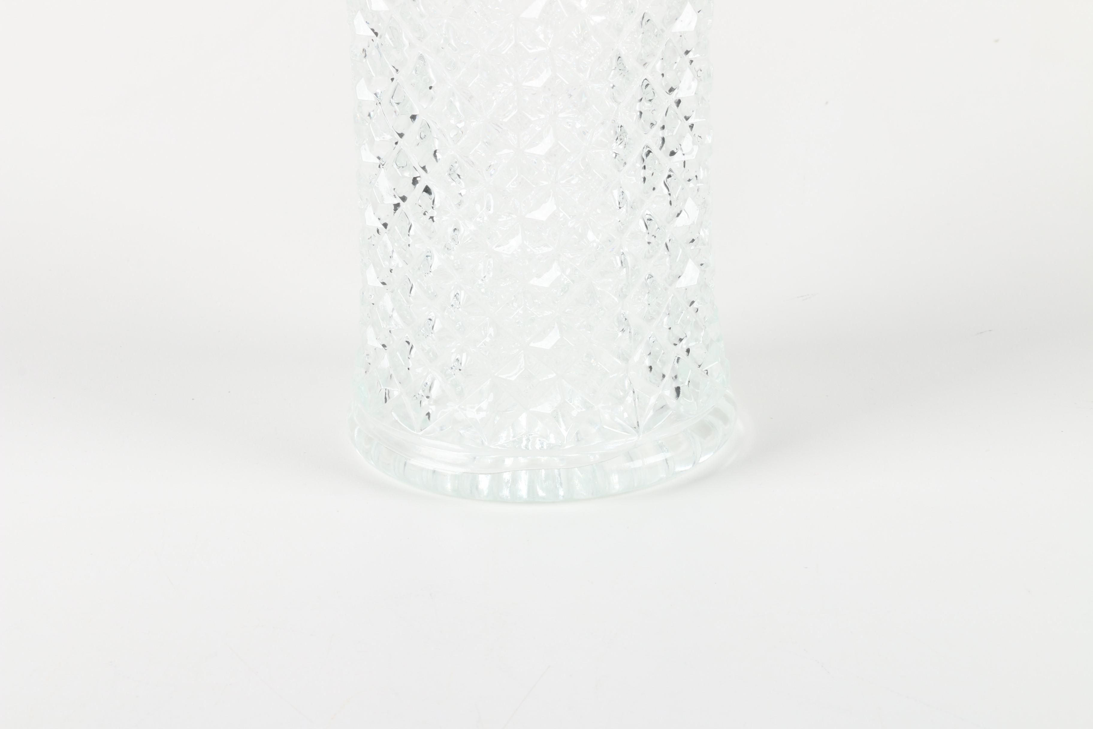 Edwardian Style Silver Plate and Glass Claret Jug with Coasters