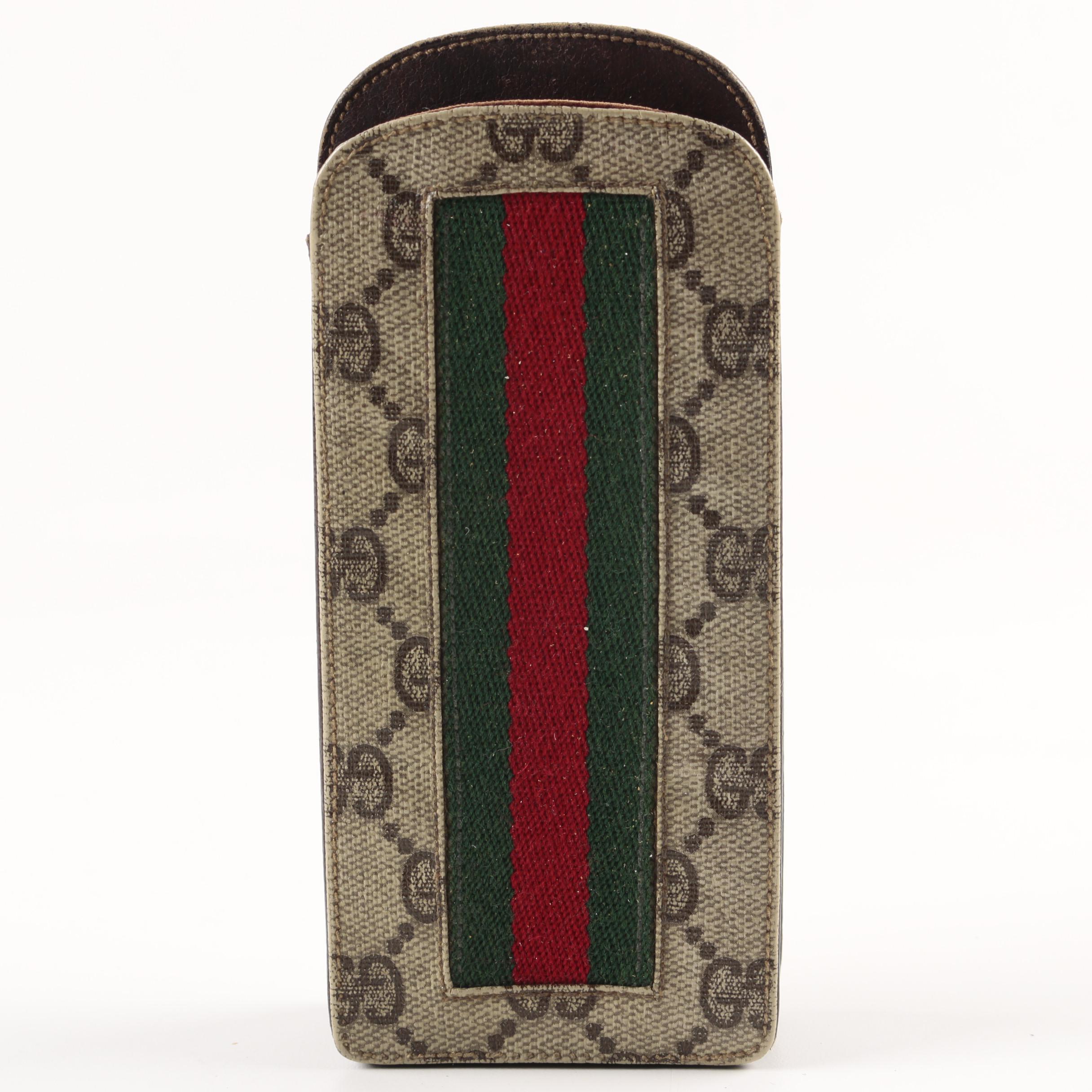 Fendi, Gucci, and St. John Ostrich Skin Eyewear Cases