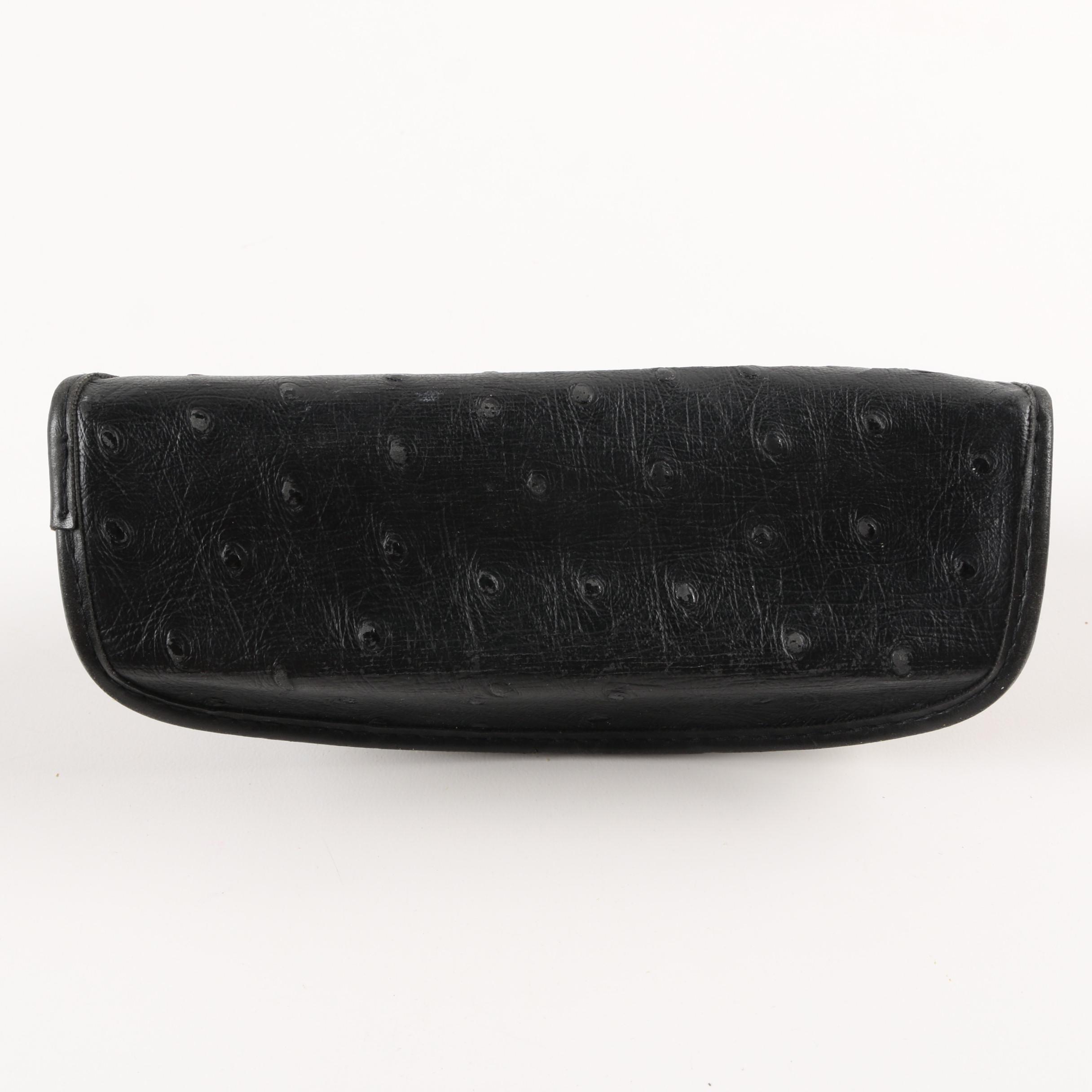 Fendi, Gucci, and St. John Ostrich Skin Eyewear Cases