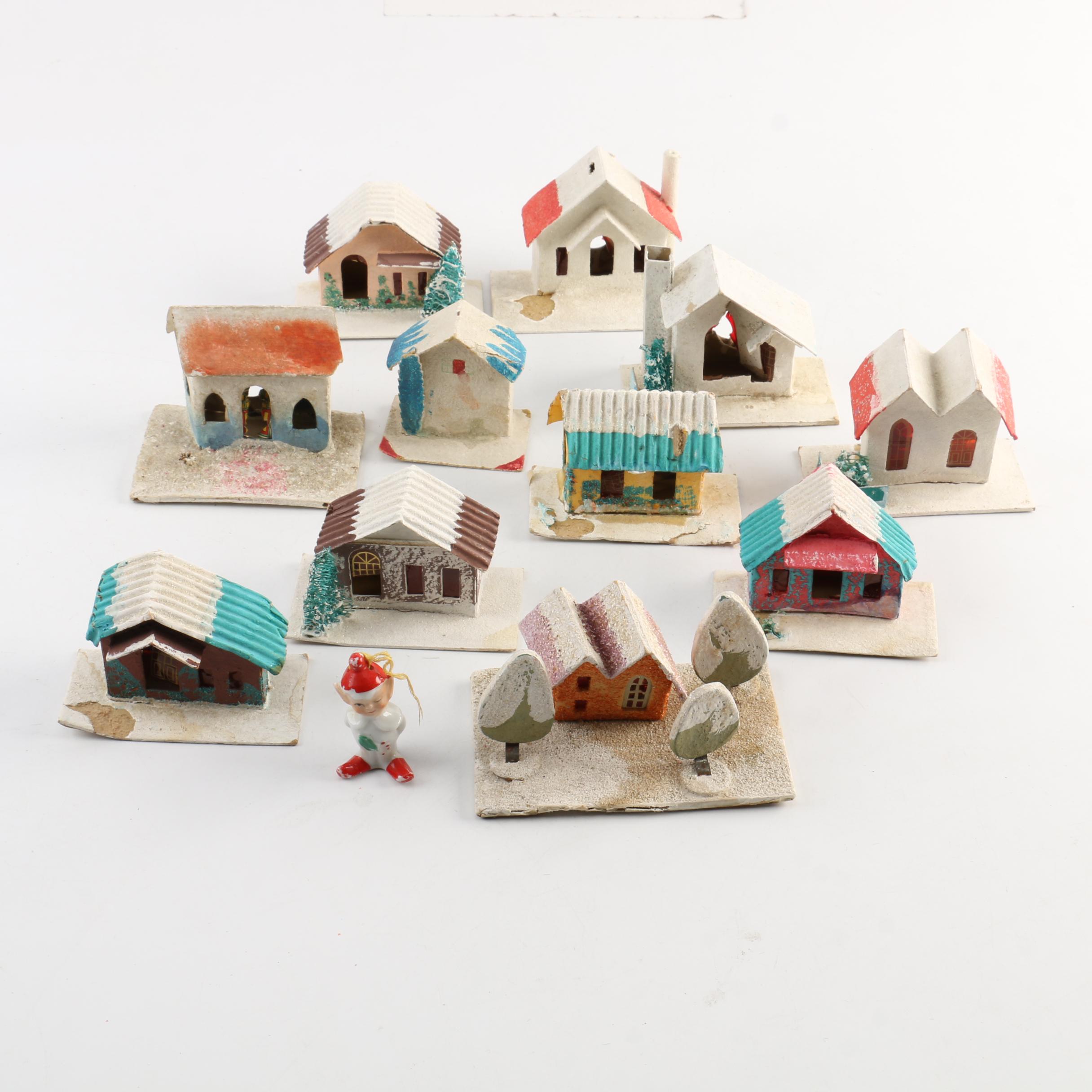 Vintage Putz Style Houses