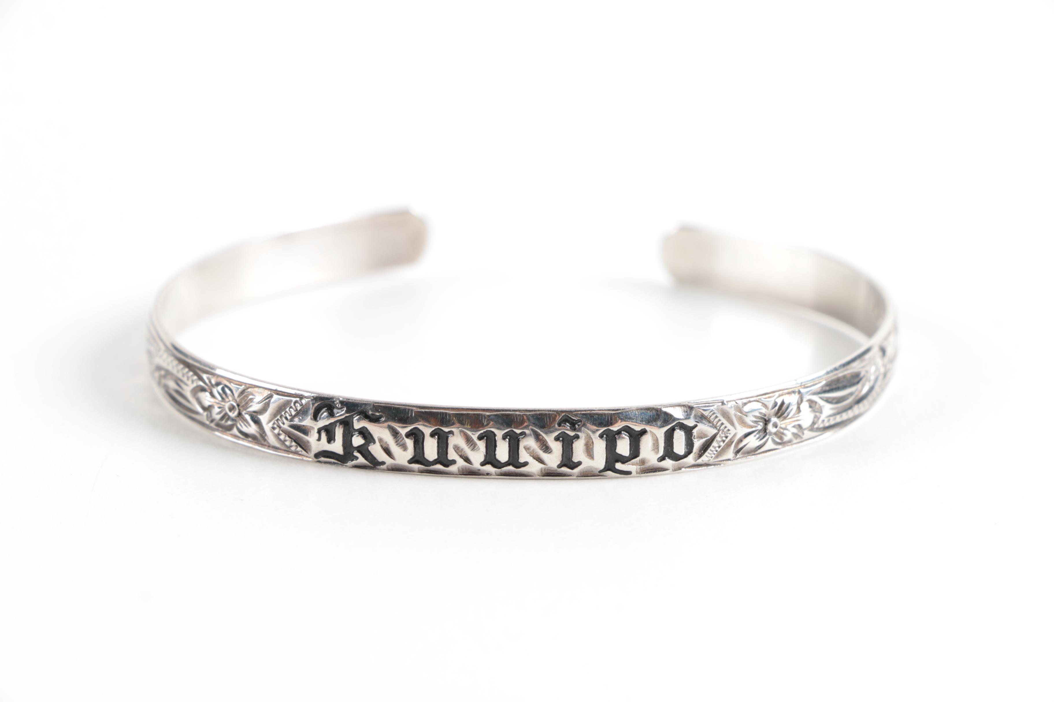 Ku'uipo Hawaiian Sterling Silver Bracelet and Pendant