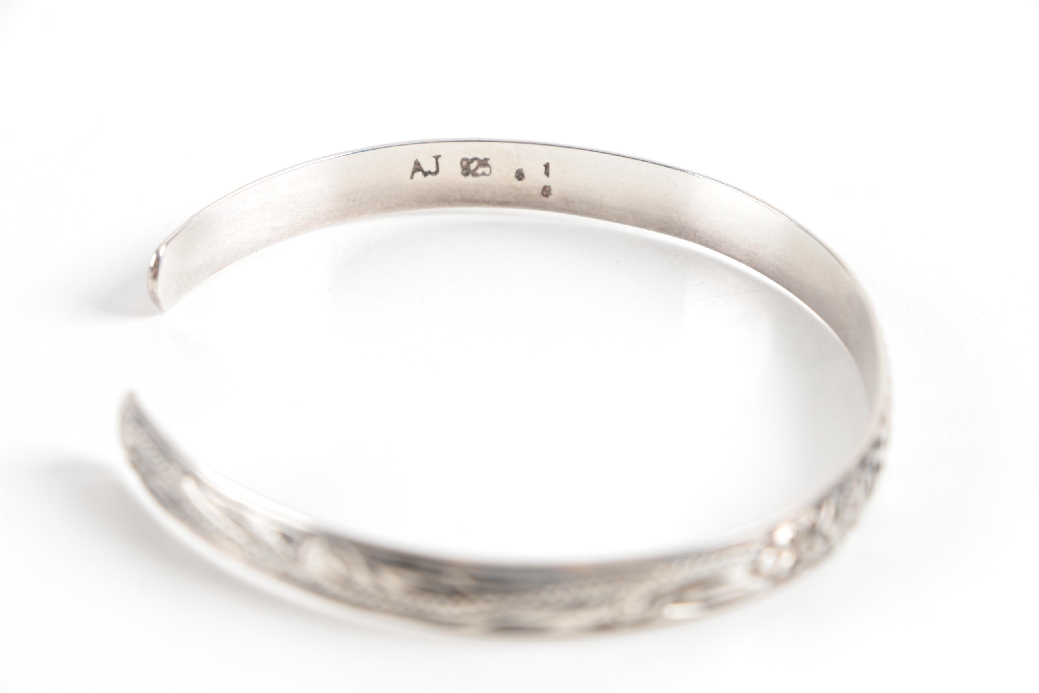 Ku'uipo Hawaiian Sterling Silver Bracelet and Pendant