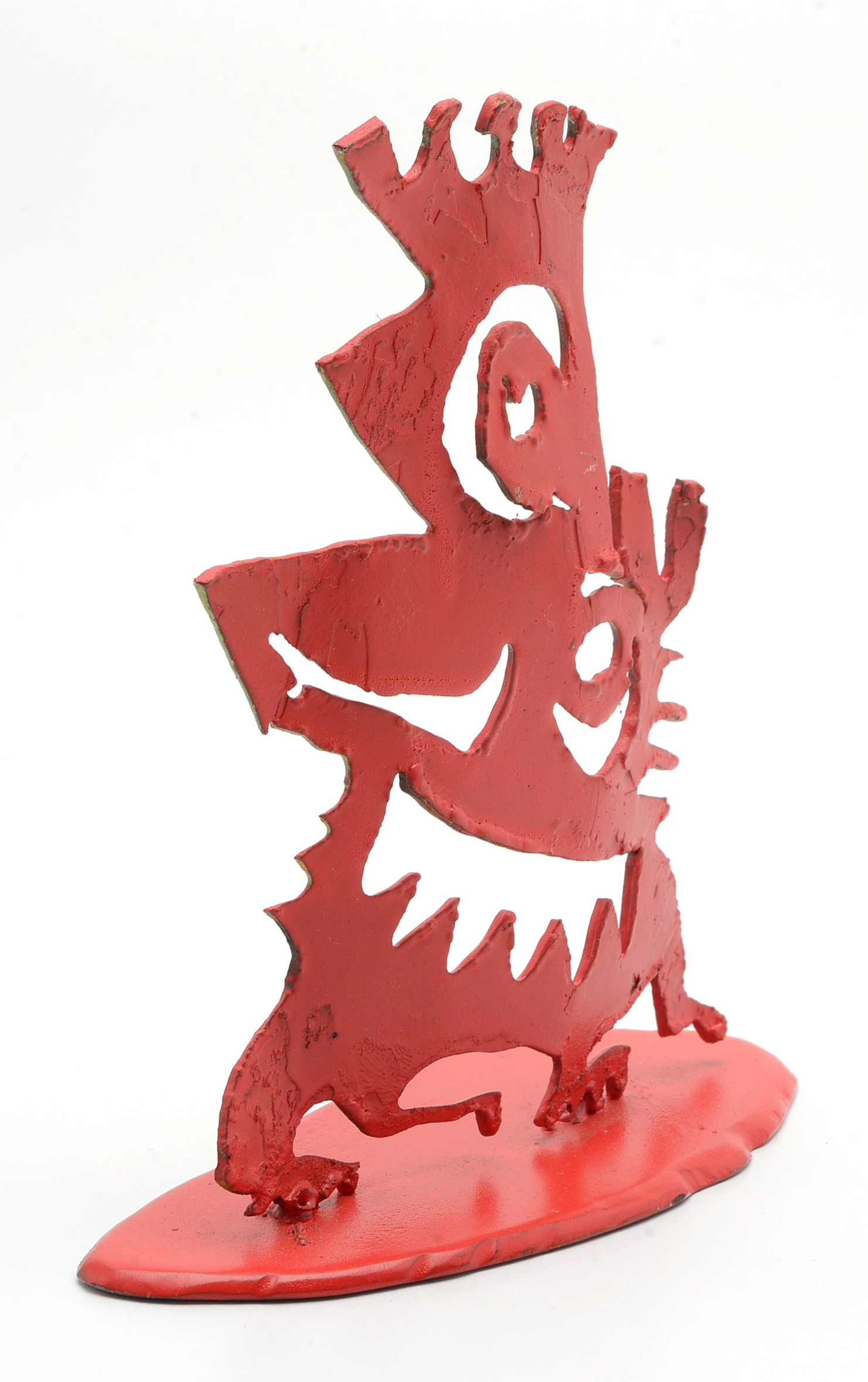 Rick Bach Abstract Painted Metal Sculpture