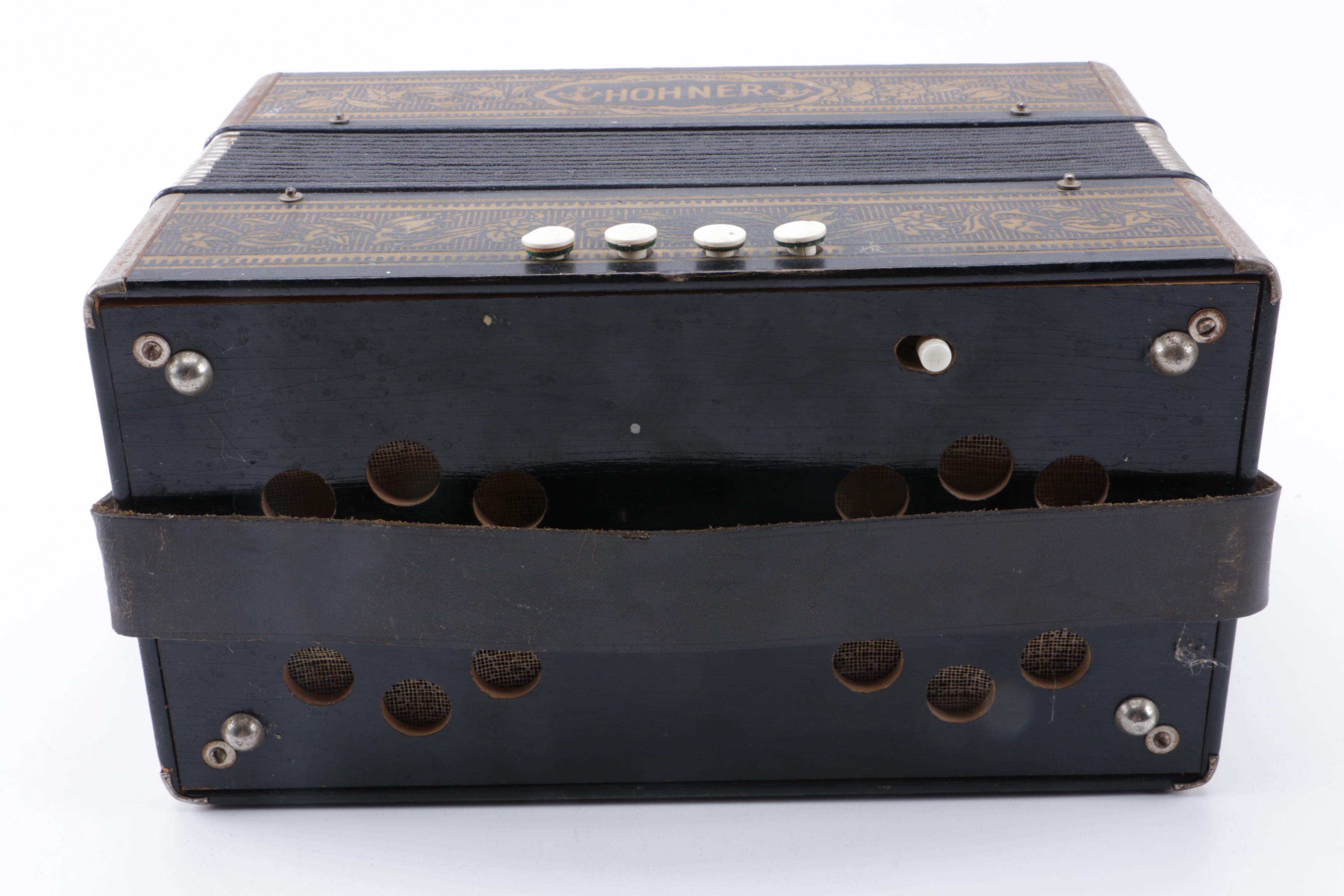 Vintage Hohner Squeeze Box Accordion