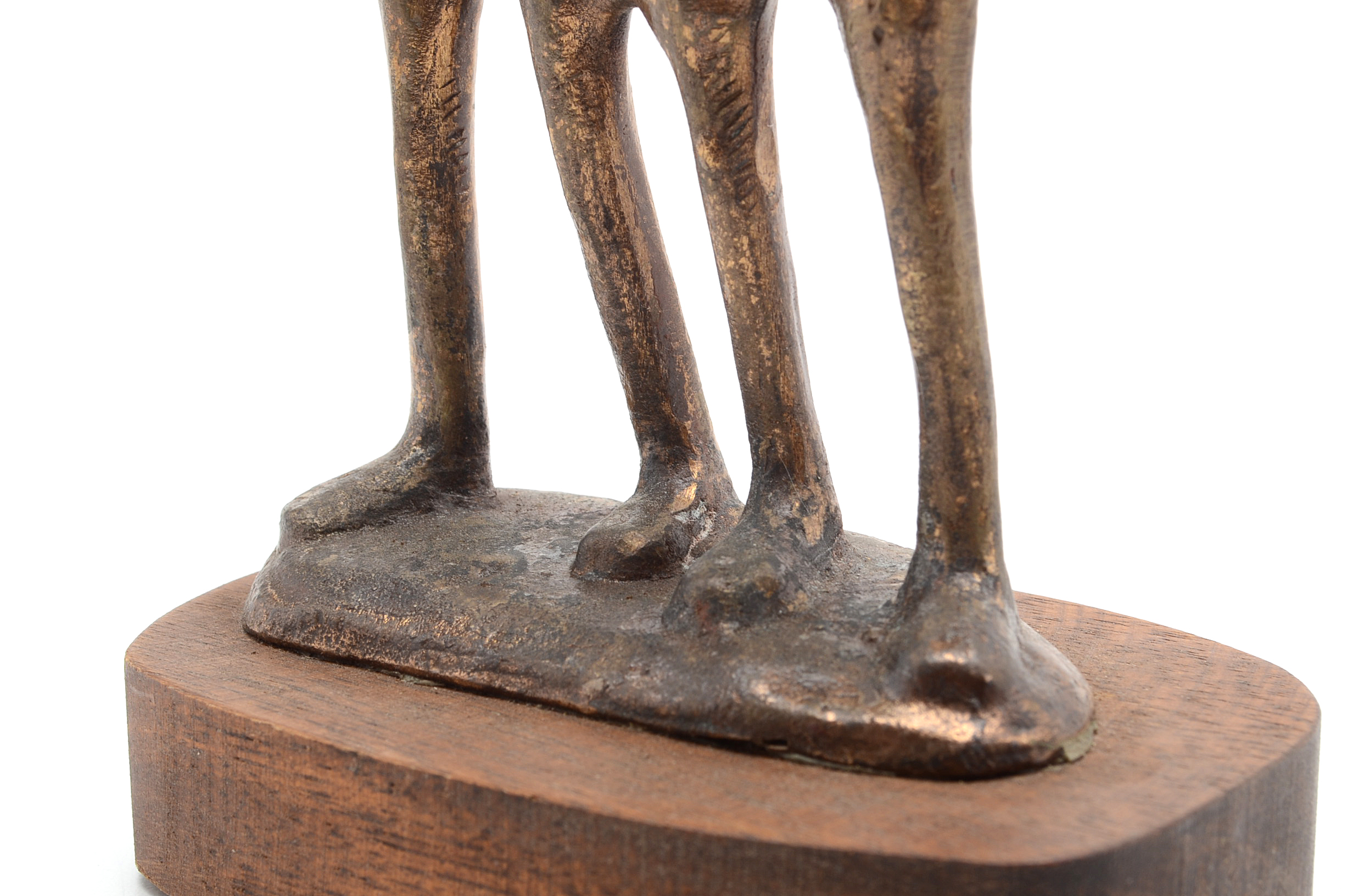 Abstract Bronze Gemini Sculpture