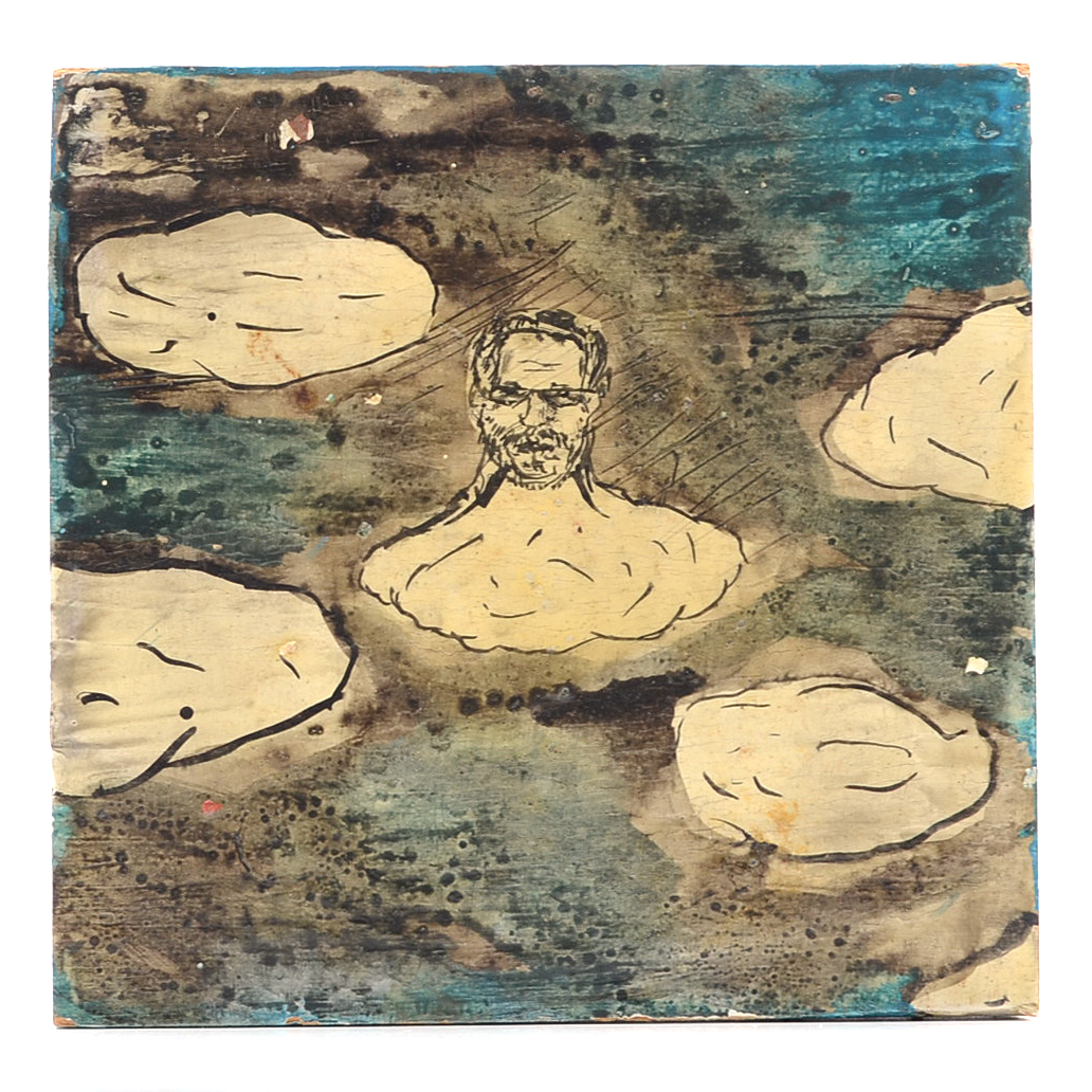 Casey McGlynn Oil Painting on Wood "Clouds with Your Name on It"