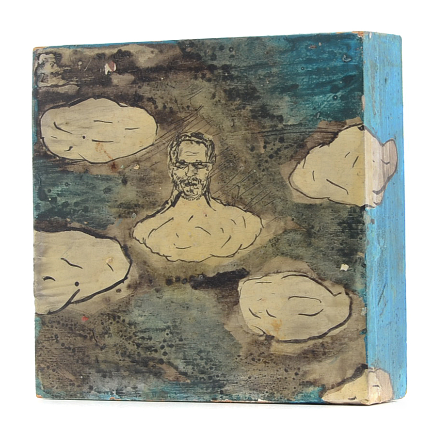 Casey McGlynn Oil Painting on Wood "Clouds with Your Name on It"