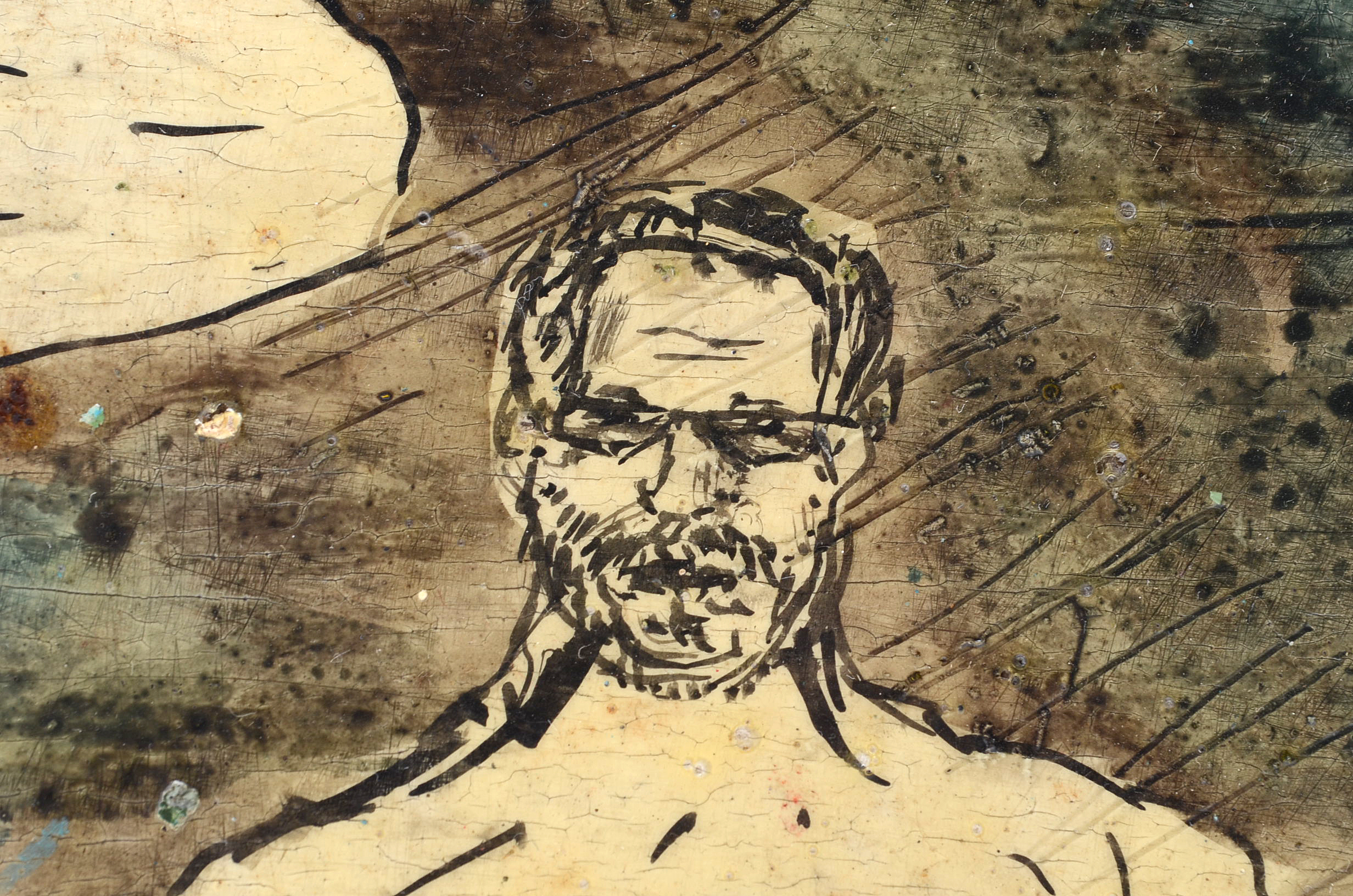 Casey McGlynn Oil Painting on Wood "Clouds with Your Name on It"