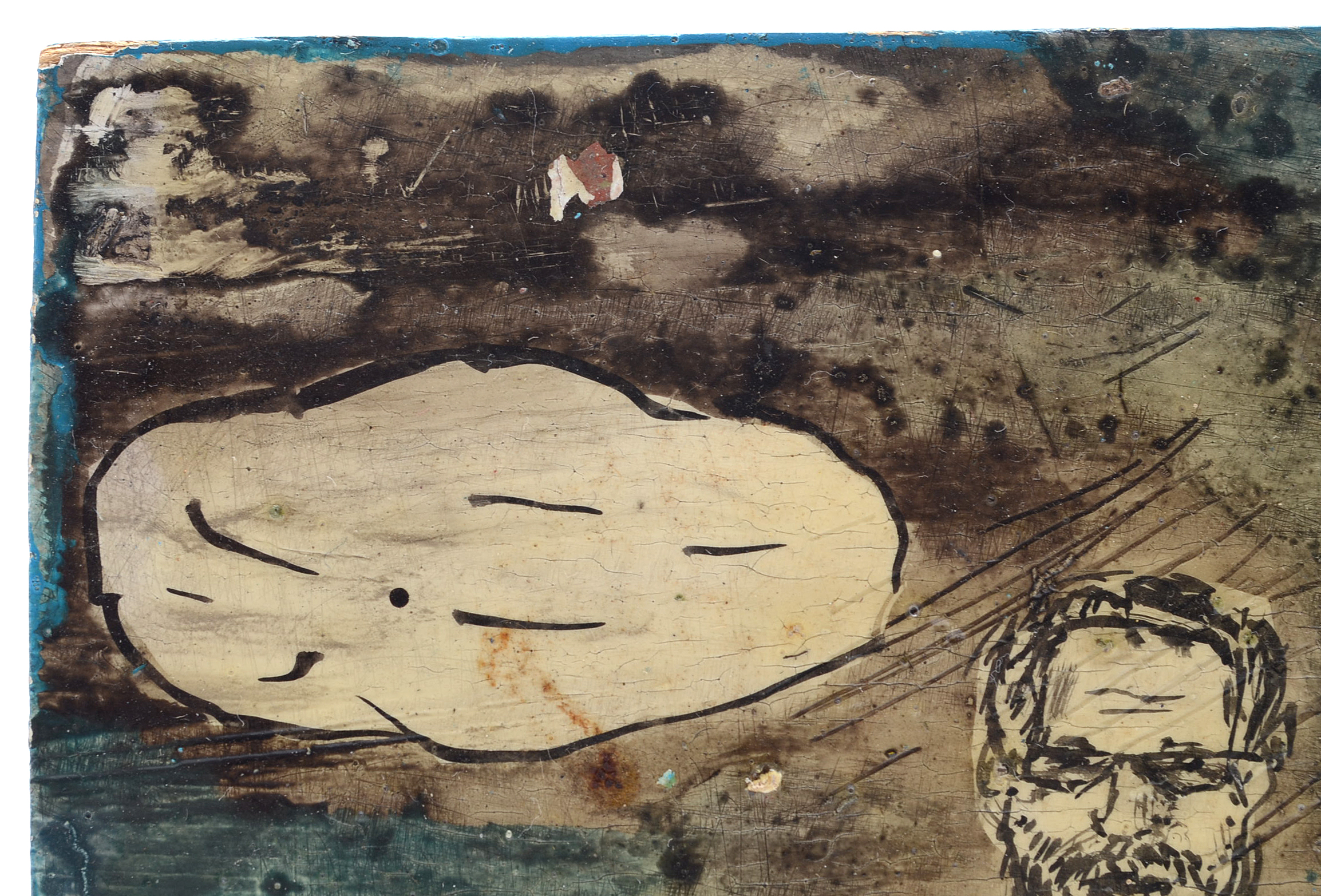 Casey McGlynn Oil Painting on Wood "Clouds with Your Name on It"