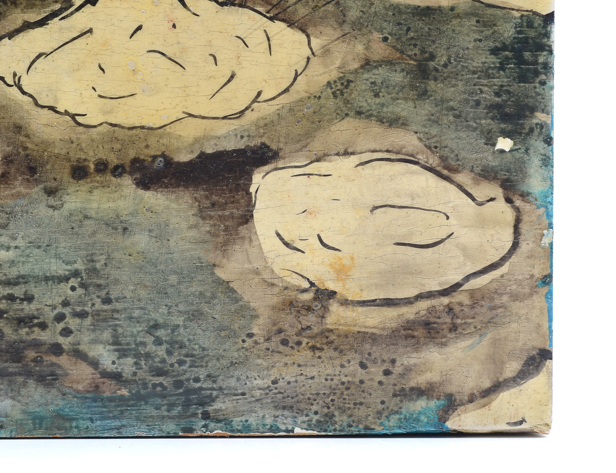 Casey McGlynn Oil Painting on Wood "Clouds with Your Name on It"