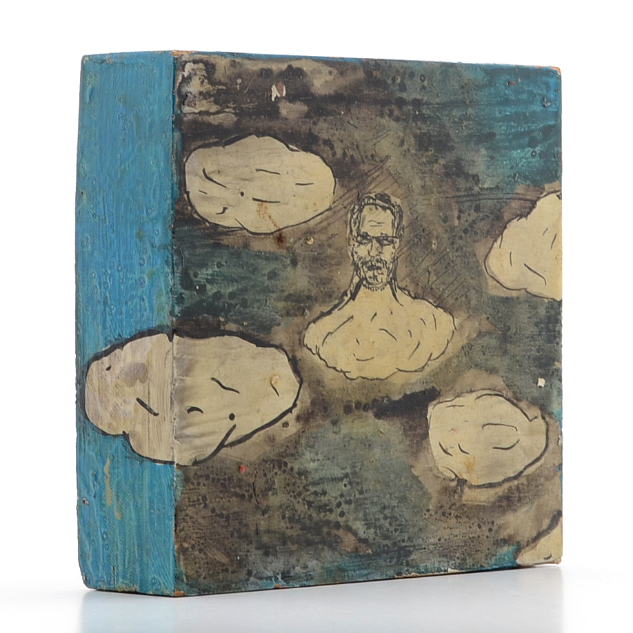 Casey McGlynn Oil Painting on Wood "Clouds with Your Name on It"