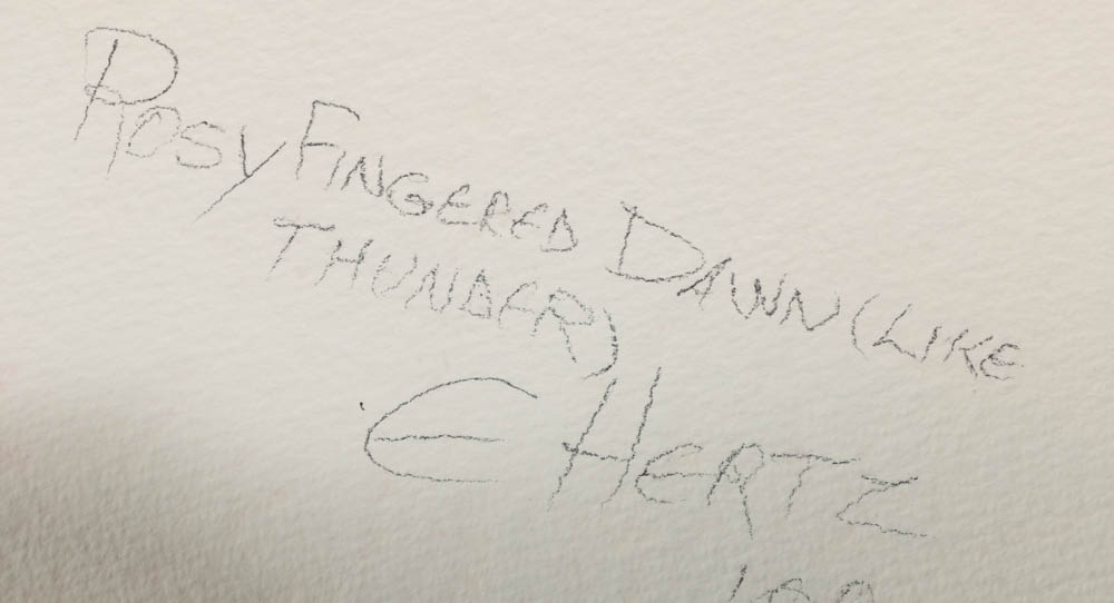 Beth Hertz Watercolor Painting on Paper "Rosy Fingered Dawn (Like Thunder)"