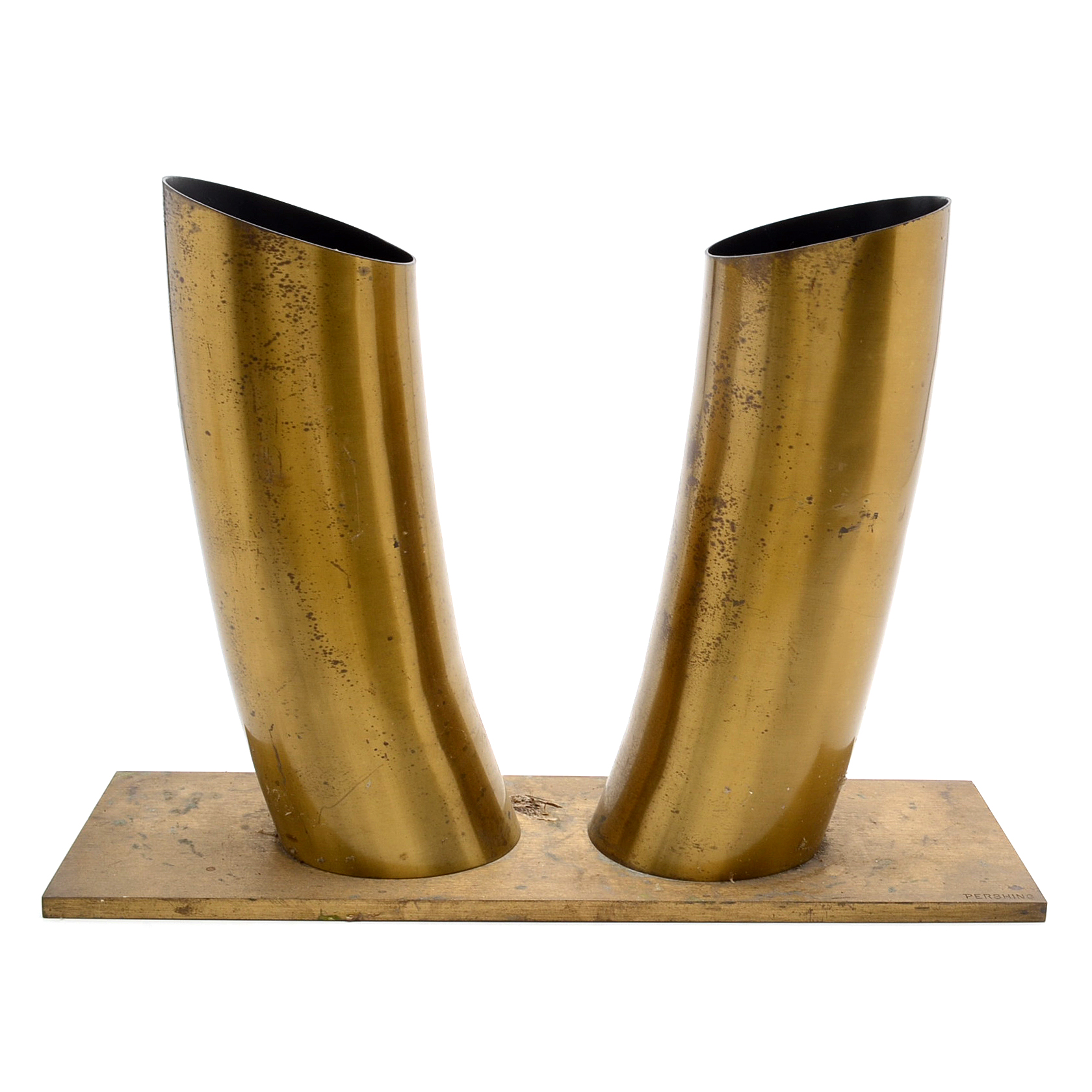 Louise Pershing Brass Sculpture