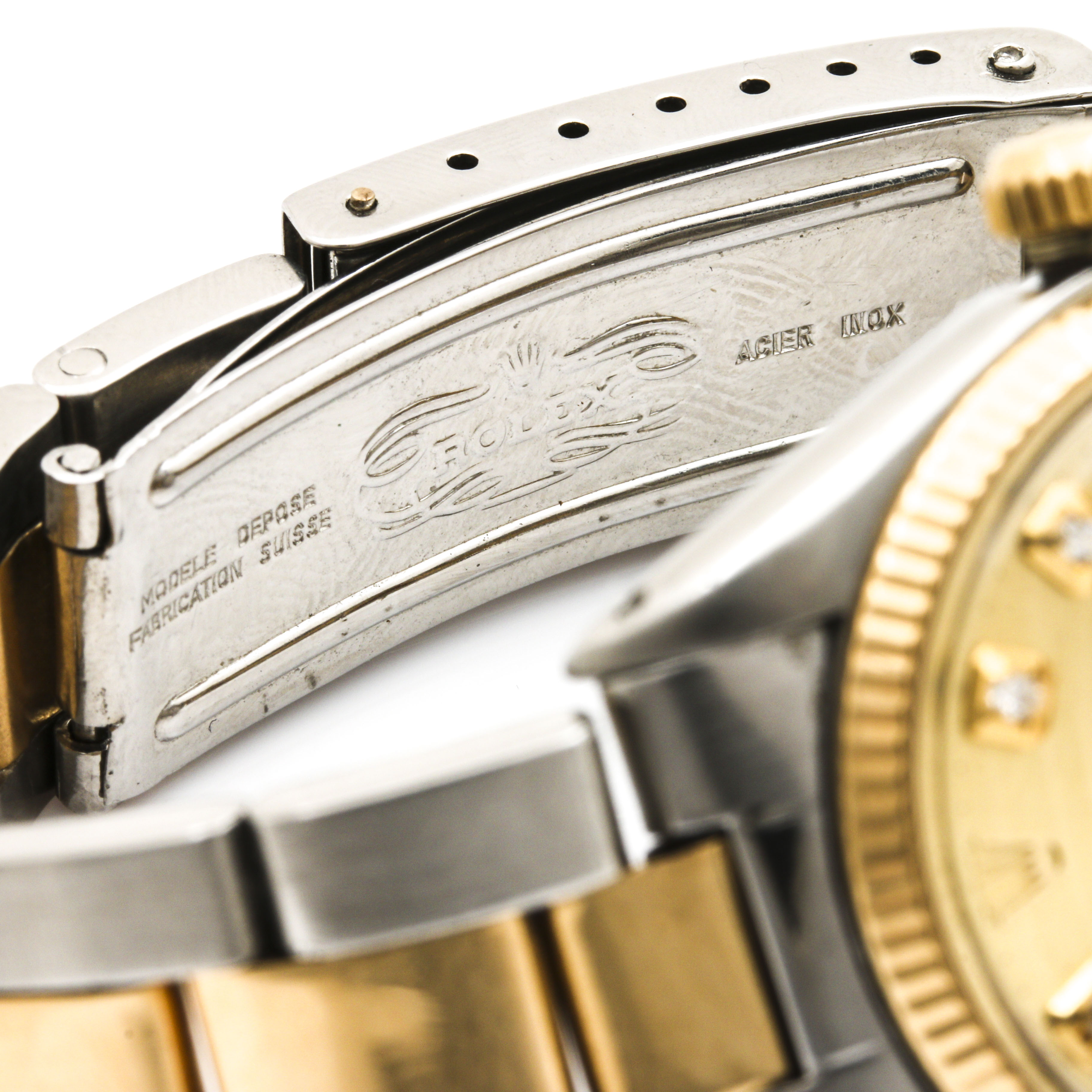 Rolex Oyster Perpetual 14K Yellow Gold Diamond Watch