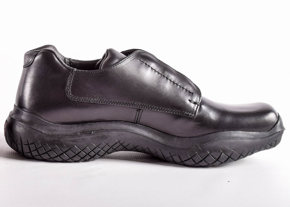 Men's Prada Black Leather Shoes
