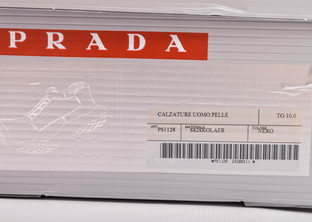 Men's Prada Black Leather Shoes