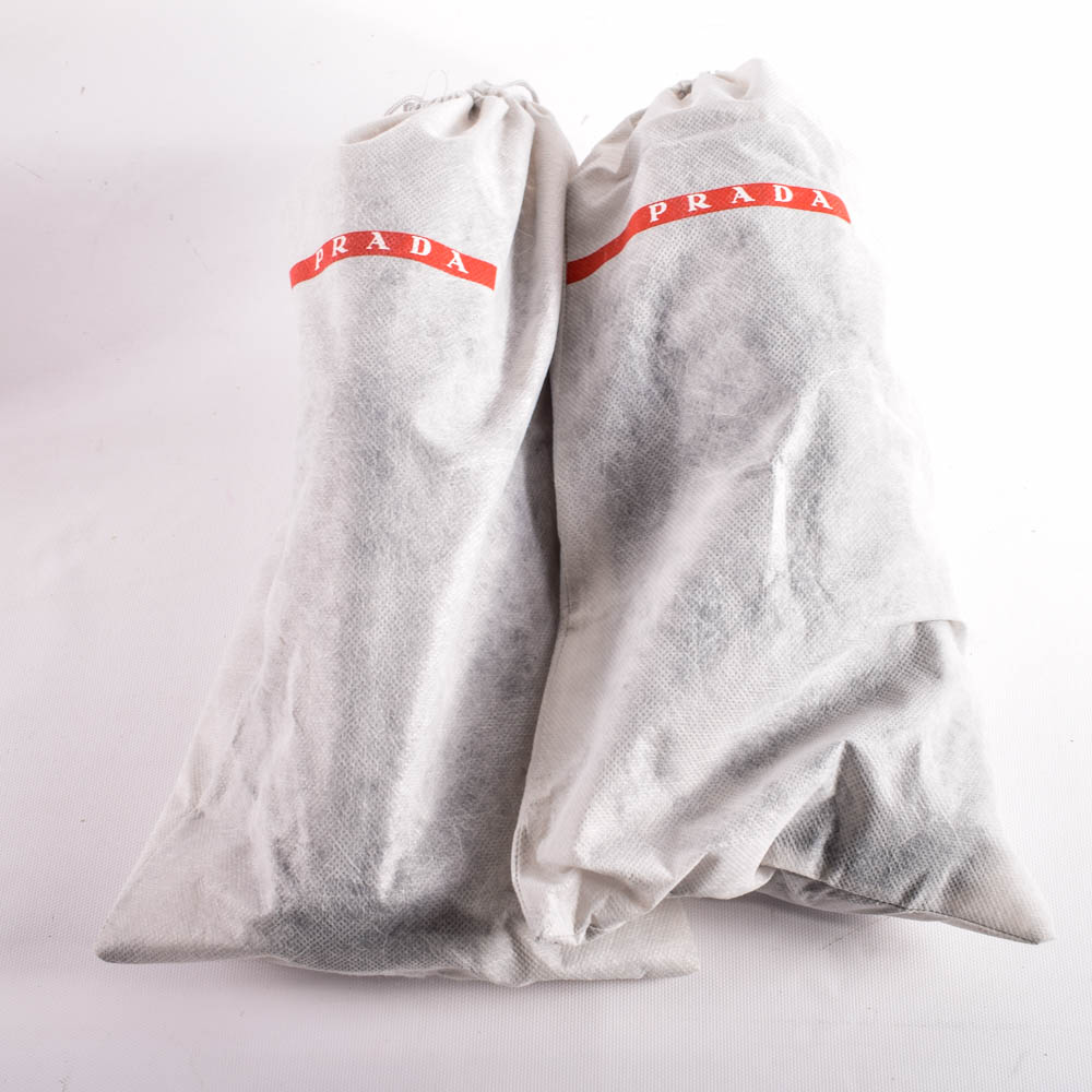 Men's Prada Black Leather Shoes