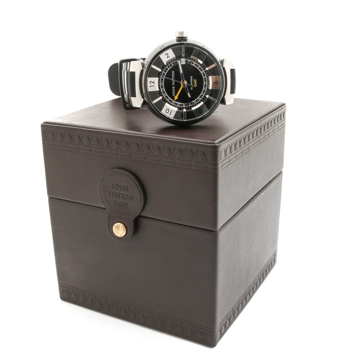 Louis Vuitton Automatique GMT Stainless Steel Watch