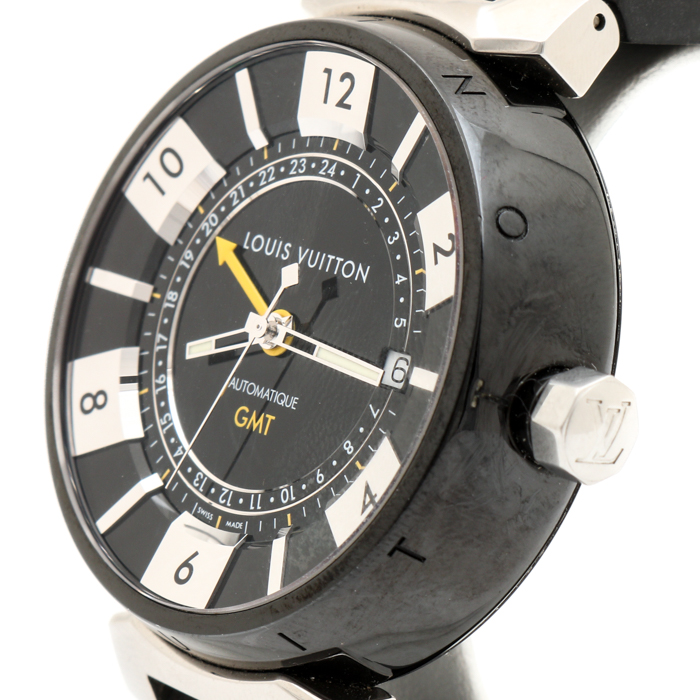 Louis Vuitton Automatique GMT Stainless Steel Watch