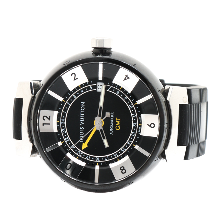 Louis Vuitton Automatique GMT Stainless Steel Watch