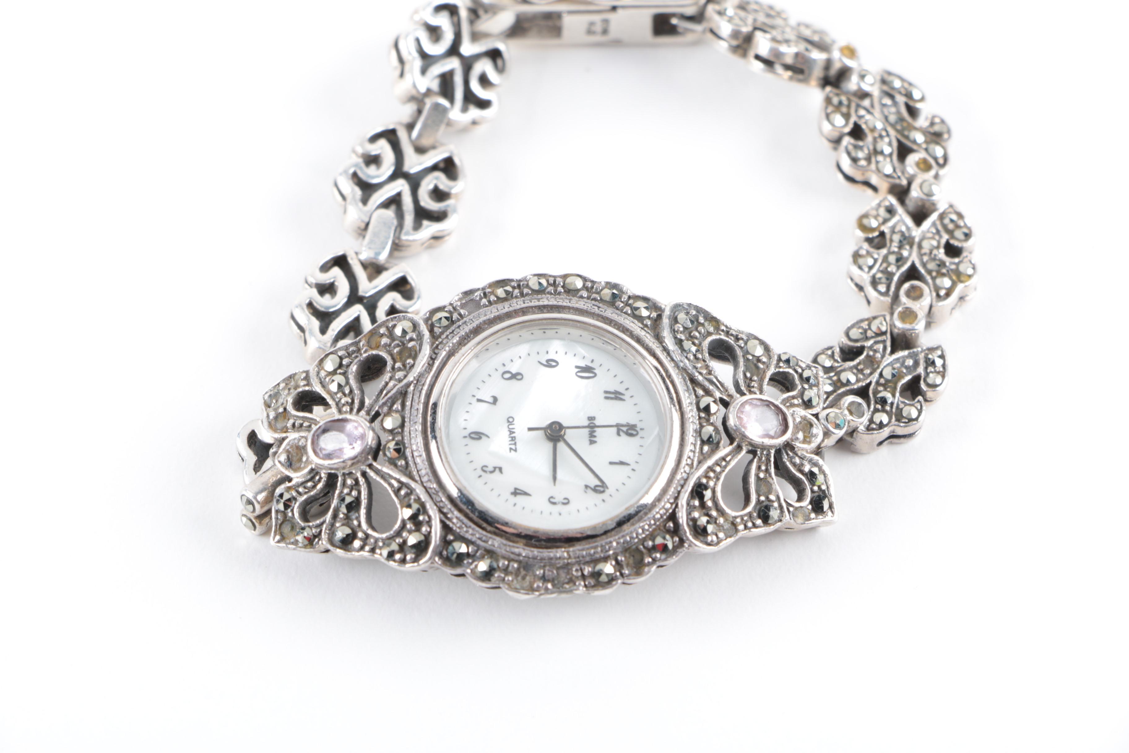 Sterling Silver Watches including Judith Ripka and Boma