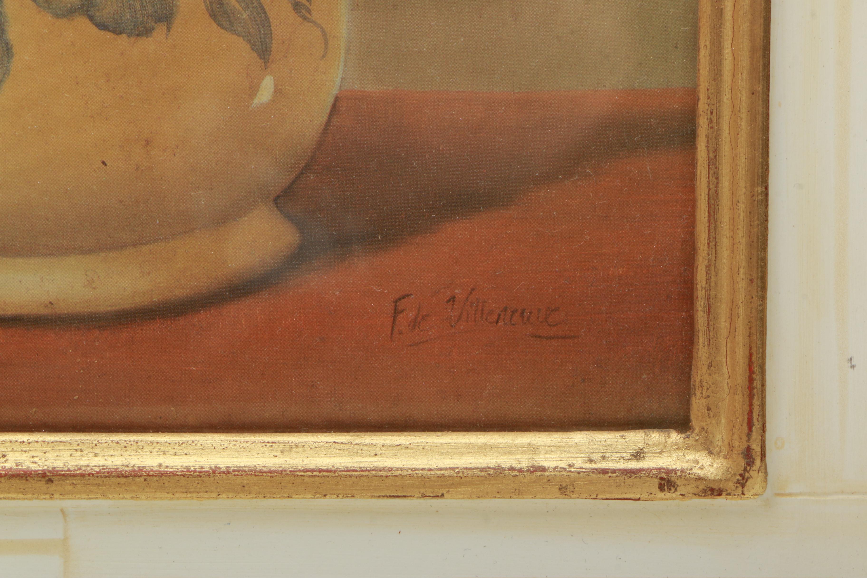 Reproduction Prints on Paper After Fabrice de Villeneuve Paintings of Plants