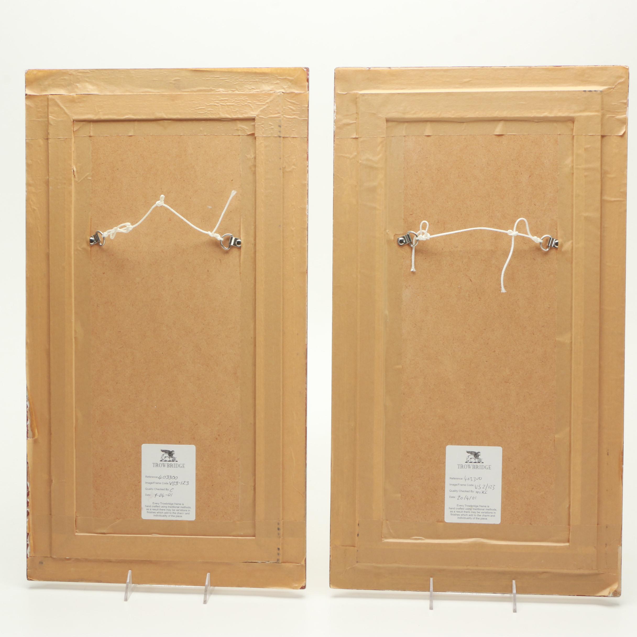 Reproduction Prints on Paper After Fabrice de Villeneuve Paintings of Plants