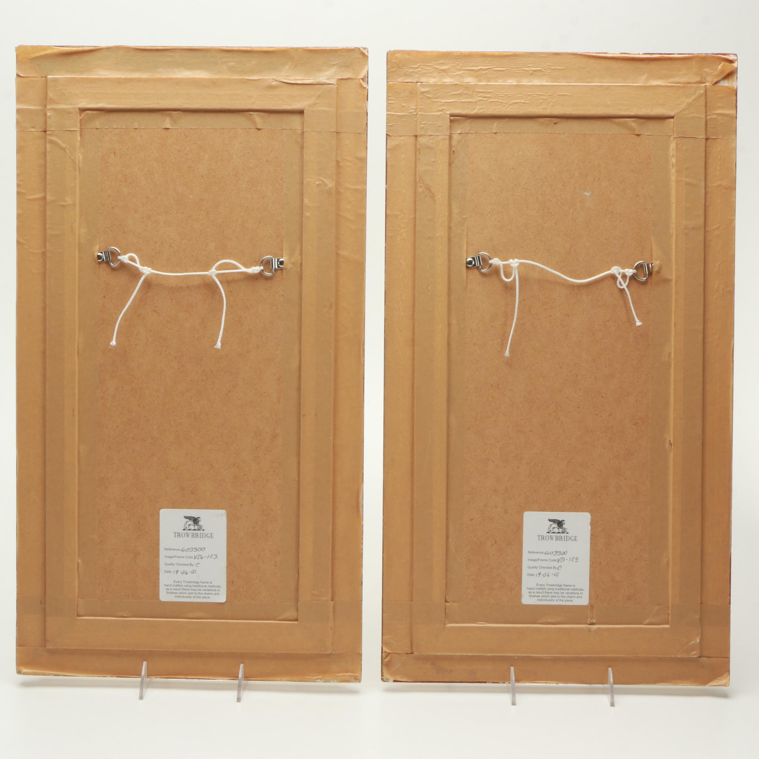 Reproduction Prints on Paper After Fabrice de Villeneuve Paintings of Plants