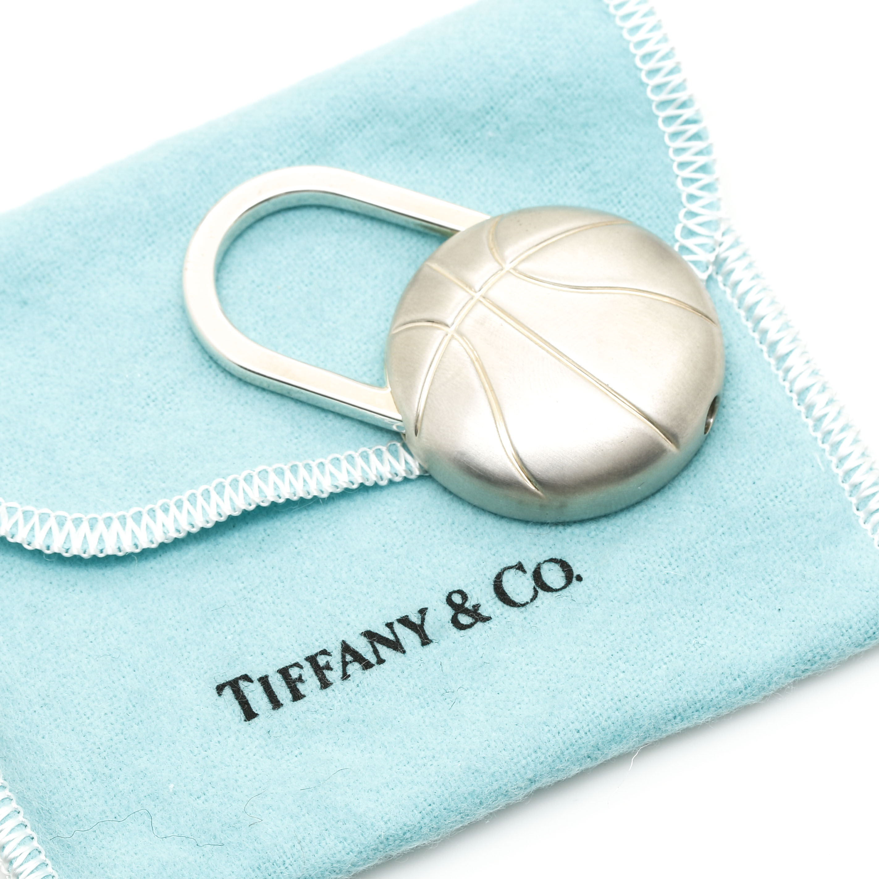 Tiffany & Co. Sterling Silver Basketball Key Chain