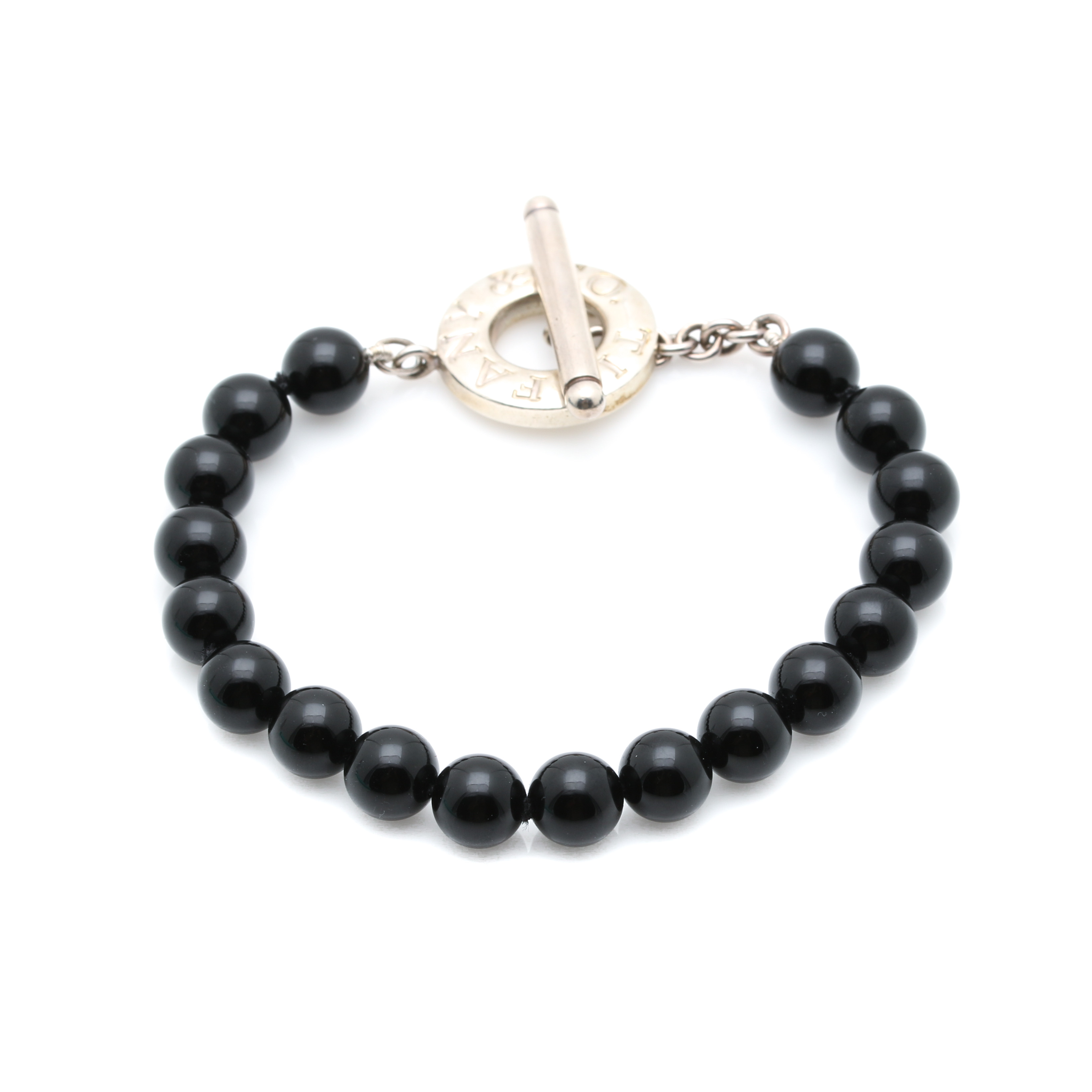 Tiffany & Co. Sterling Silver Black Onyx Bracelet