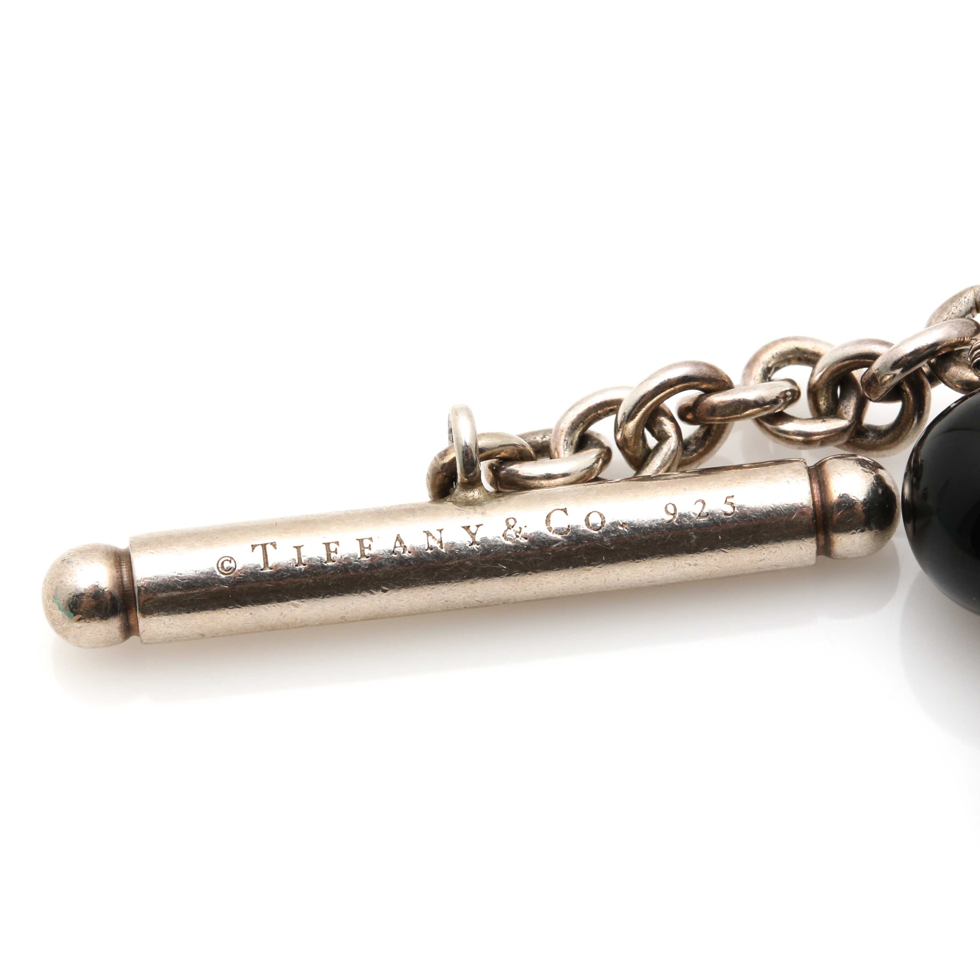 Tiffany & Co. Sterling Silver Black Onyx Bracelet