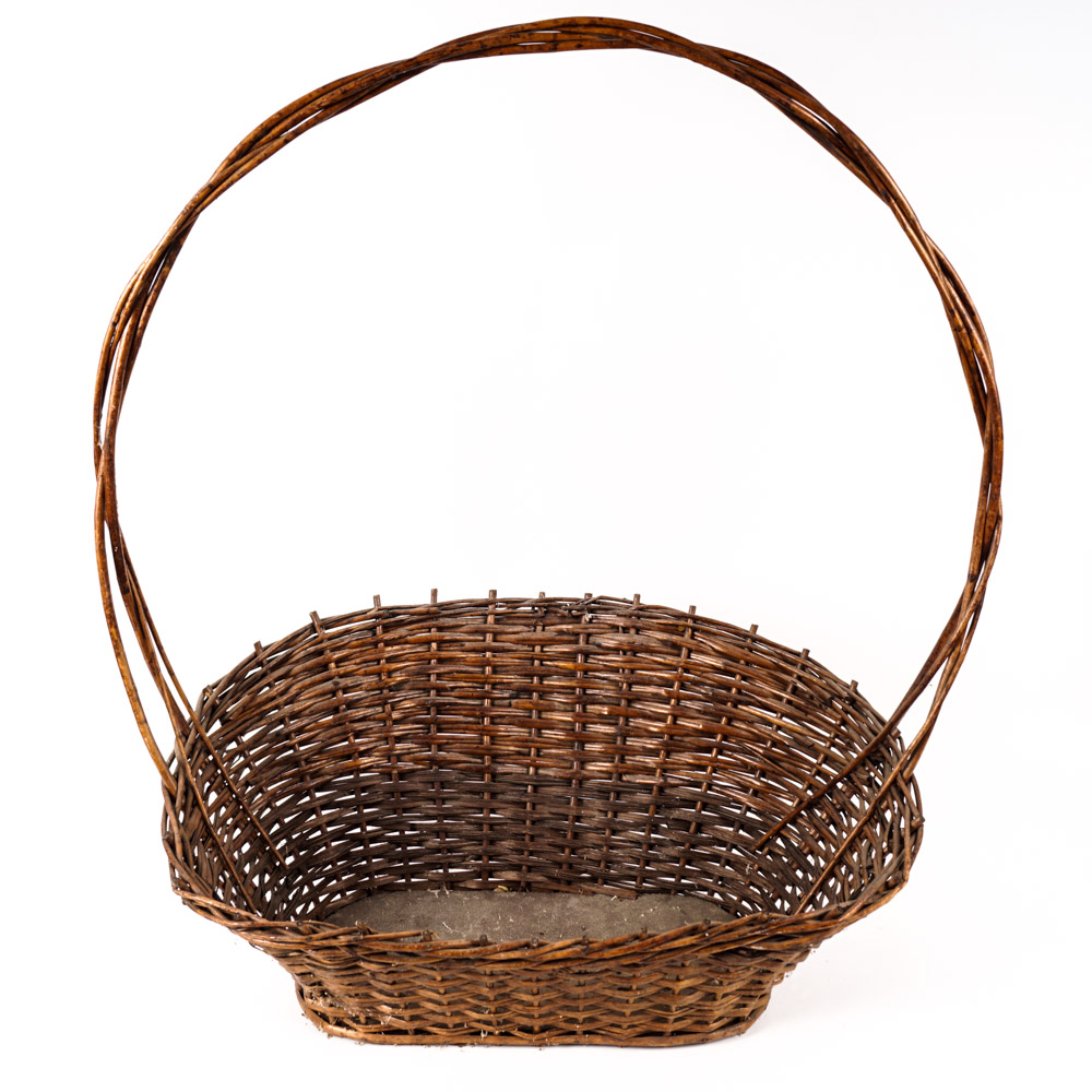 Hand Woven Wicker Gathering Basket