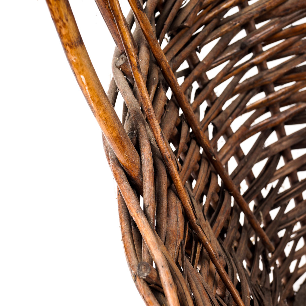 Hand Woven Wicker Gathering Basket