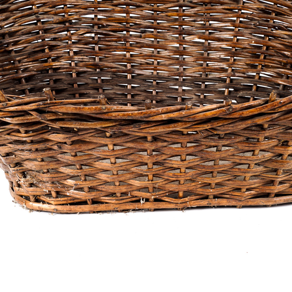 Hand Woven Wicker Gathering Basket