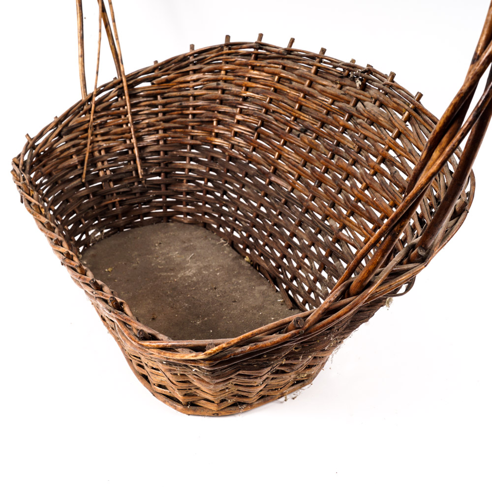 Hand Woven Wicker Gathering Basket