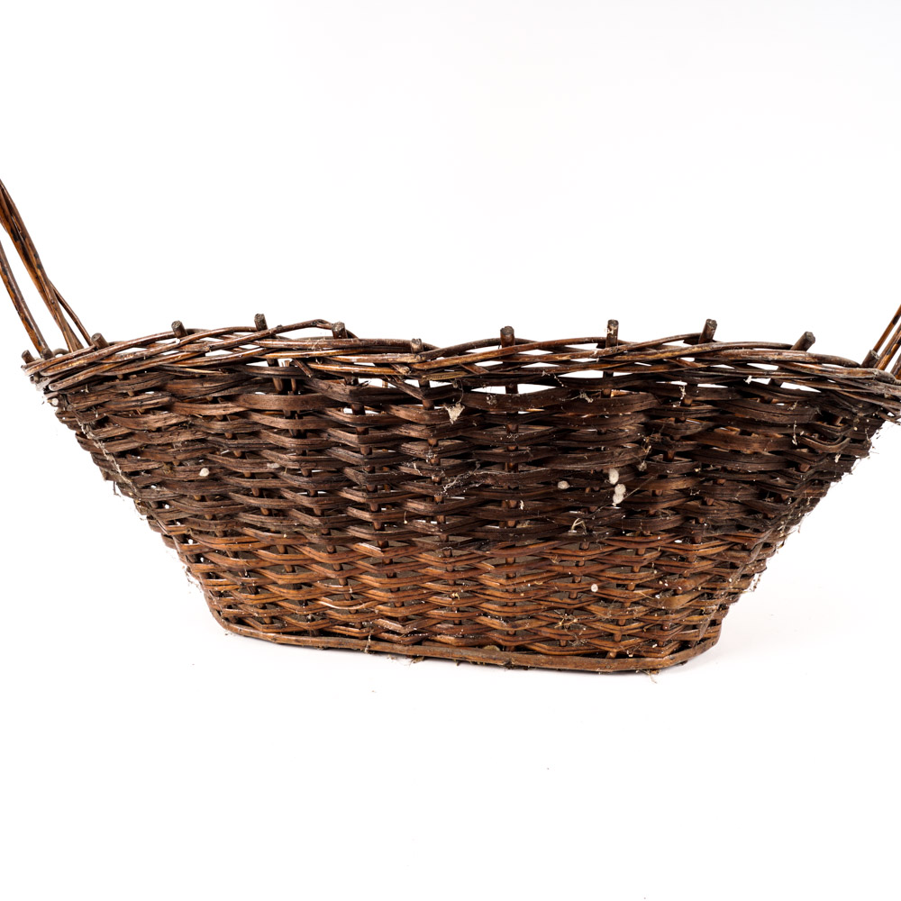 Hand Woven Wicker Gathering Basket