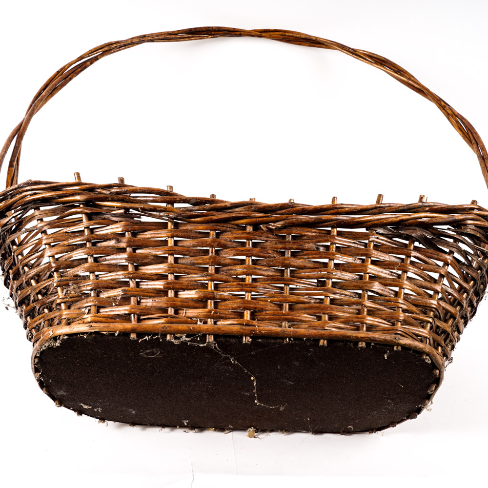 Hand Woven Wicker Gathering Basket