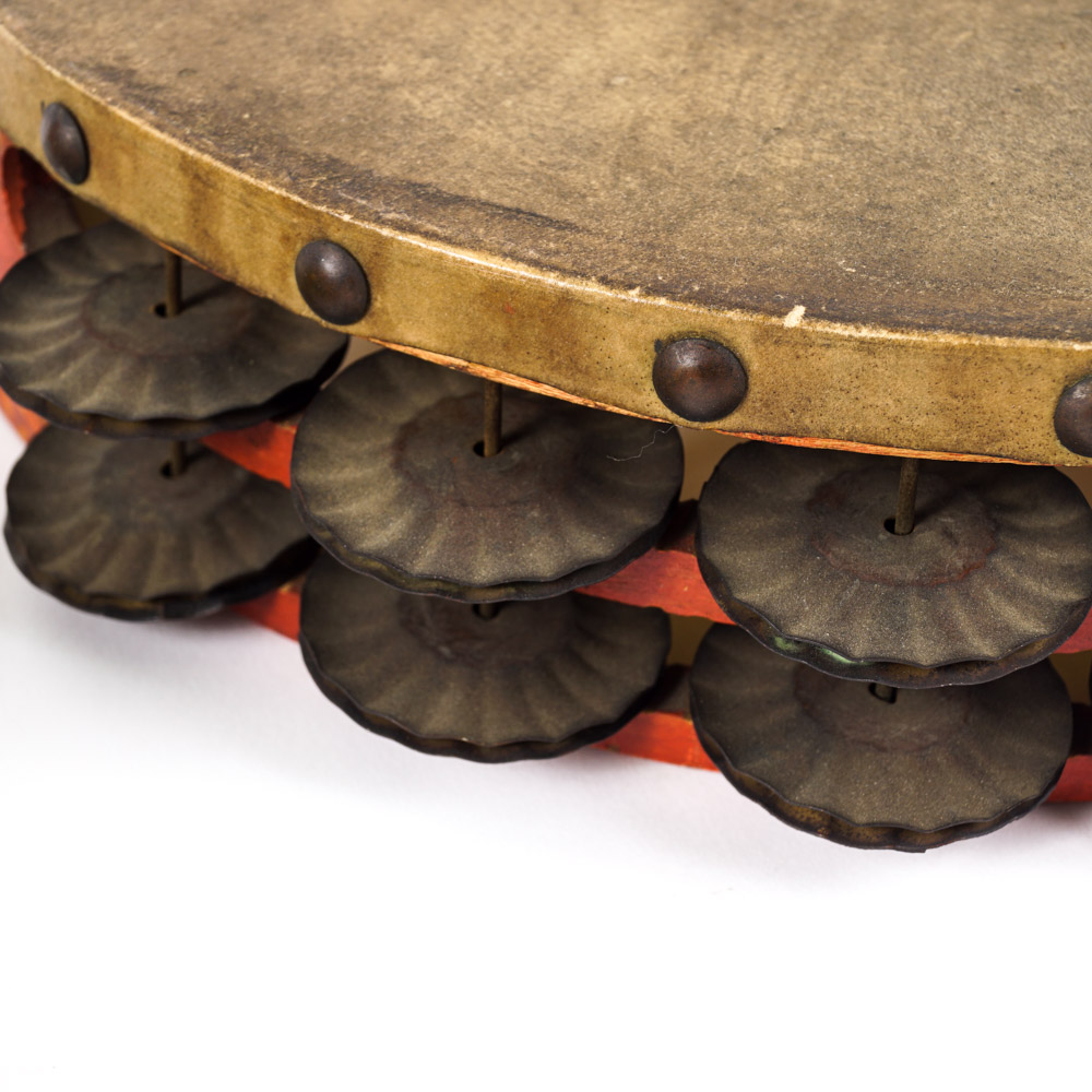 Vintage Hand-Painted Tambourines