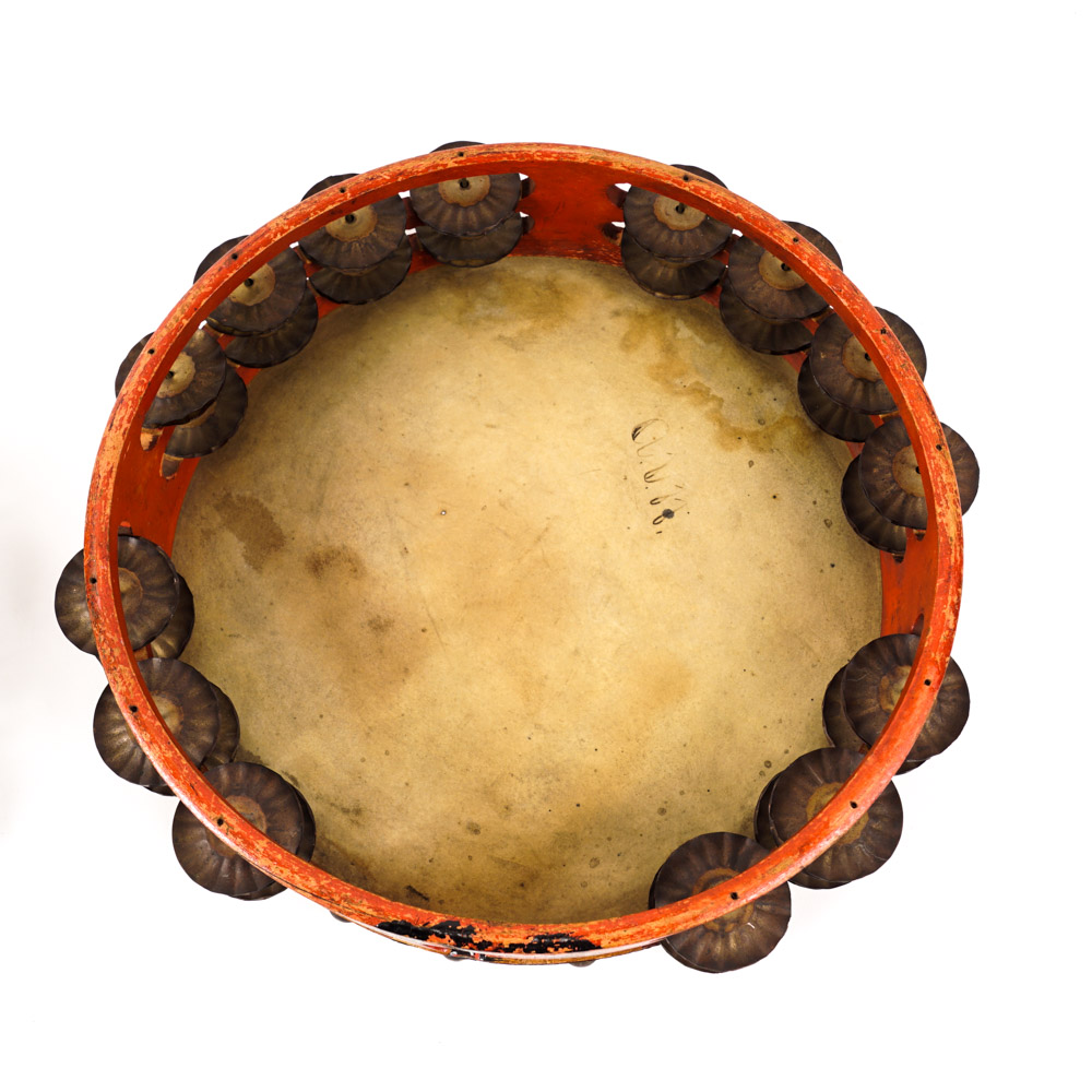 Vintage Hand-Painted Tambourines