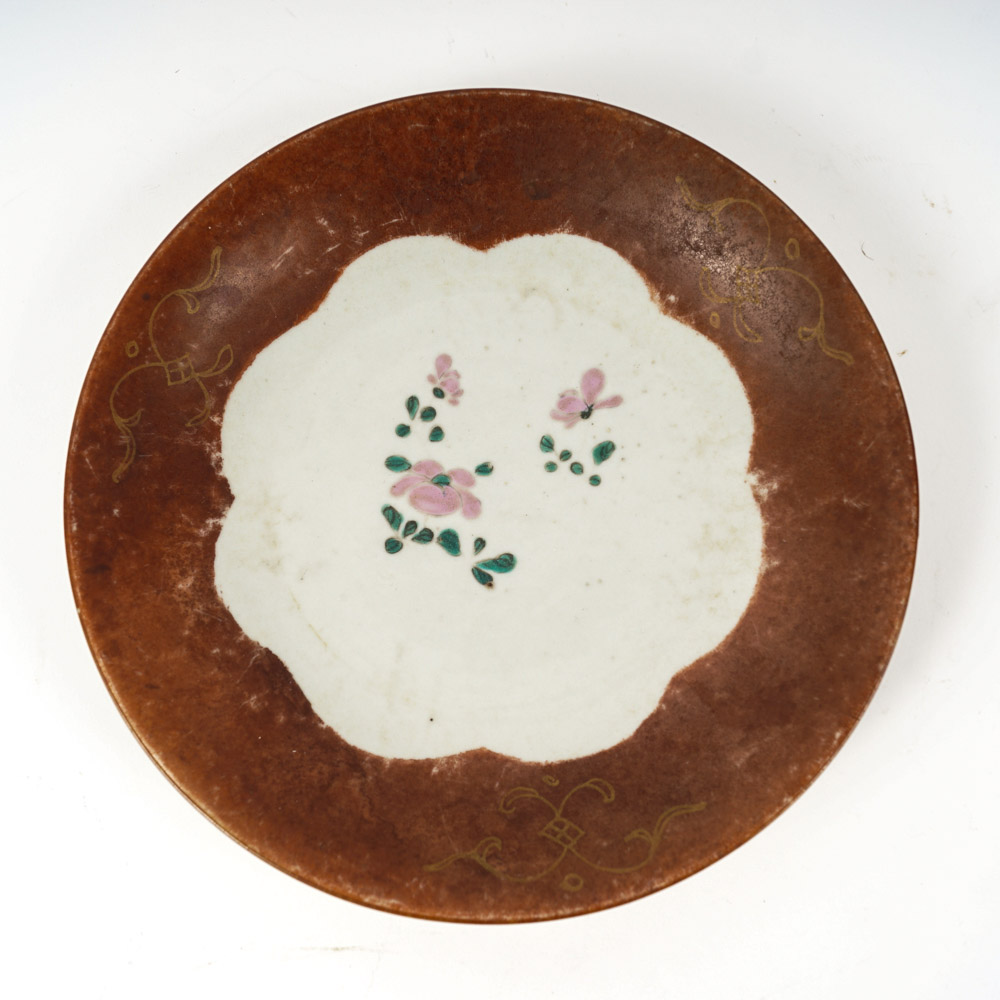 Antique European Hand-painted Porcelain Plate