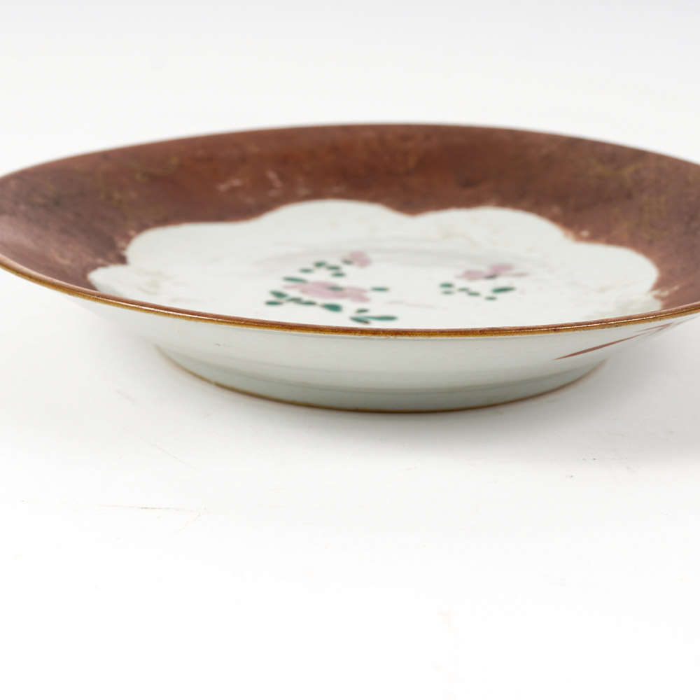 Antique European Hand-painted Porcelain Plate