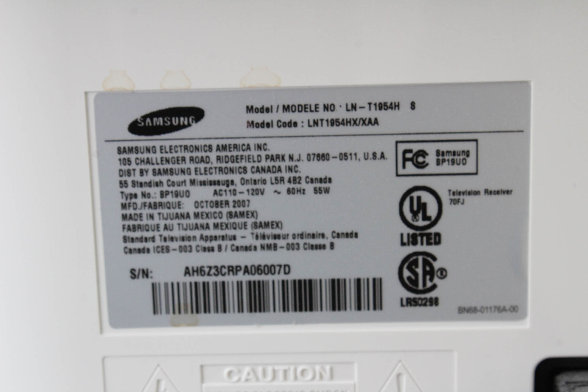 Samsung and Dynex Televisions