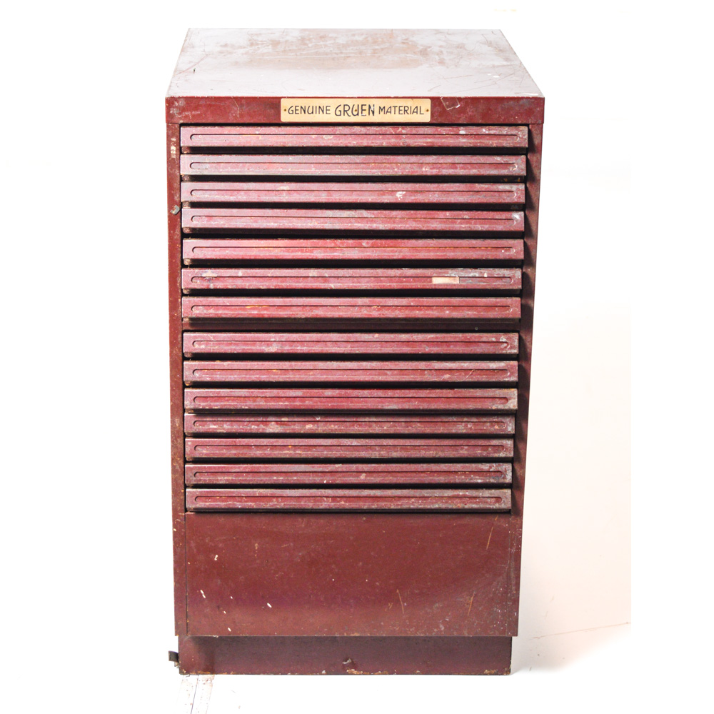 Vintage Gruen Watchmaker's Cabinet