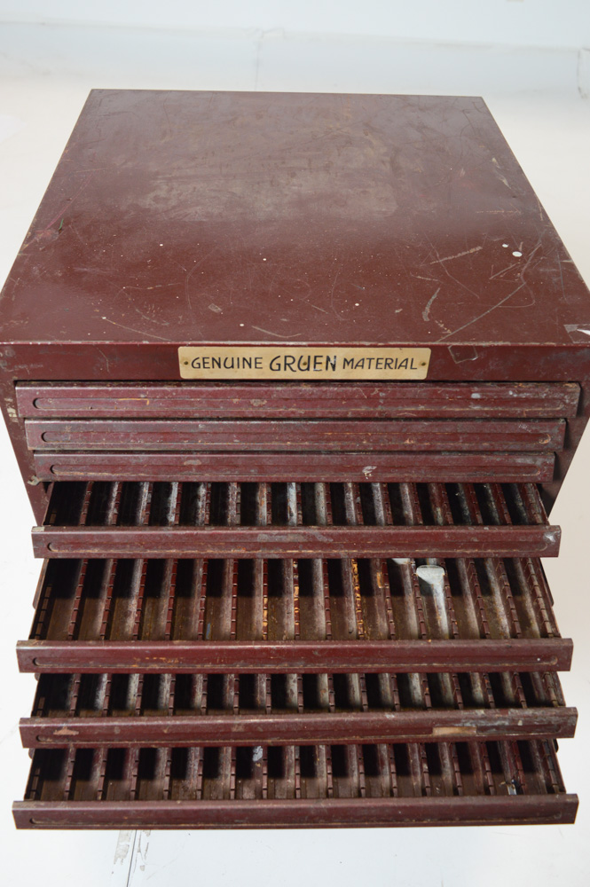 Vintage Gruen Watchmaker's Cabinet