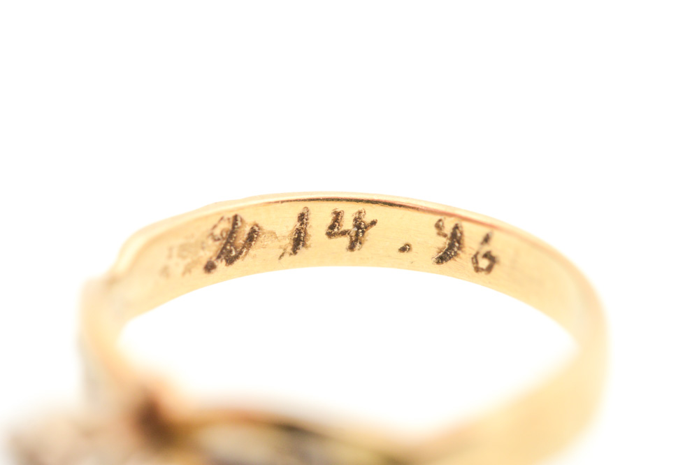 Vintage 14K Yellow Gold Diamond Engagement Ring