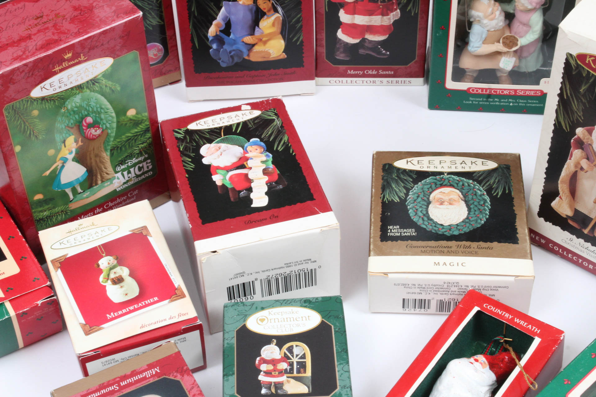 Hallmark Ornaments with Santa Claus