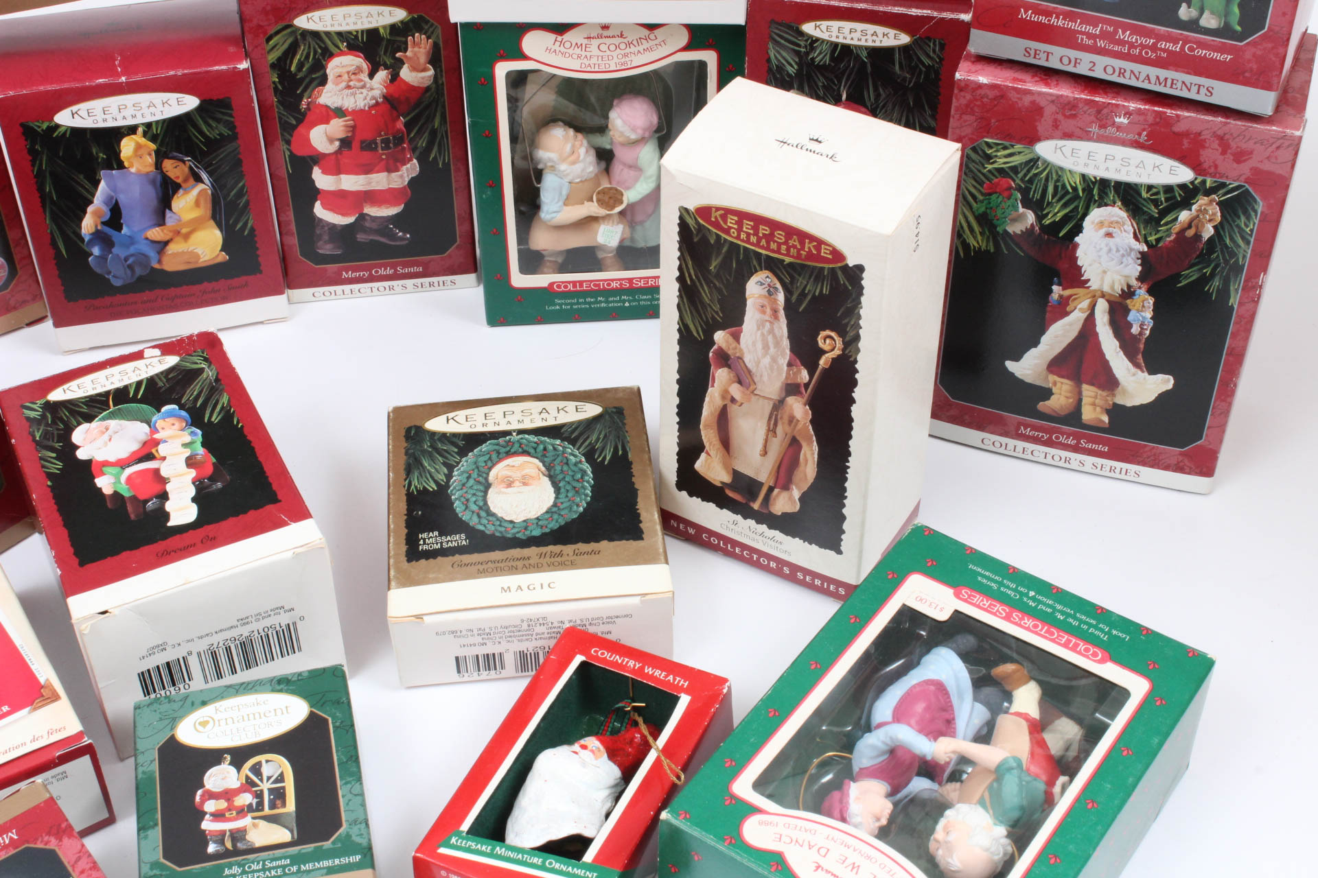 Hallmark Ornaments with Santa Claus